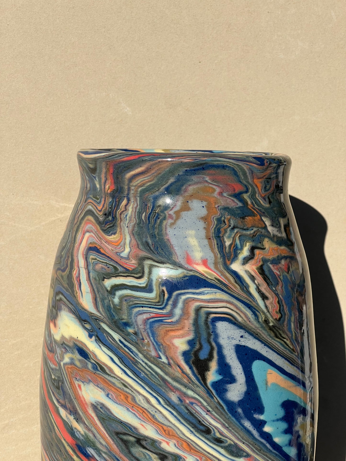Marbled 23 Color Vase