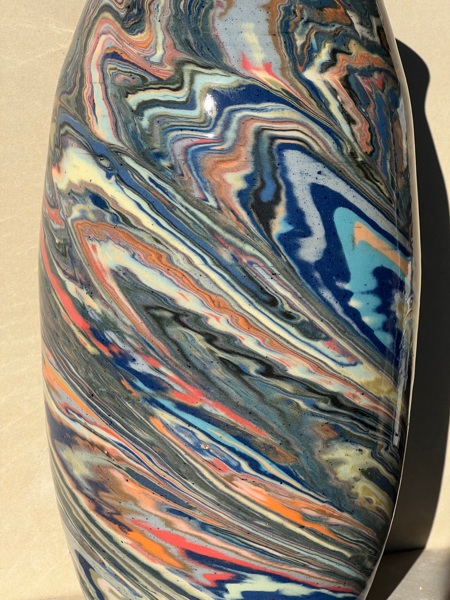 Marbled 23 Color Vase