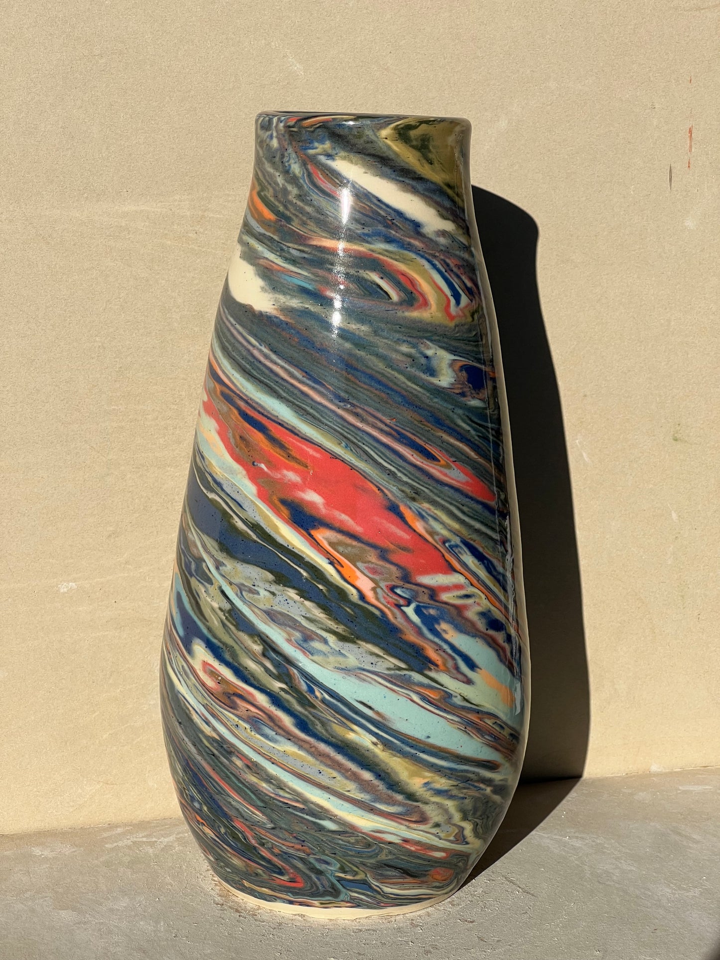 Marbled 23 Color Vase