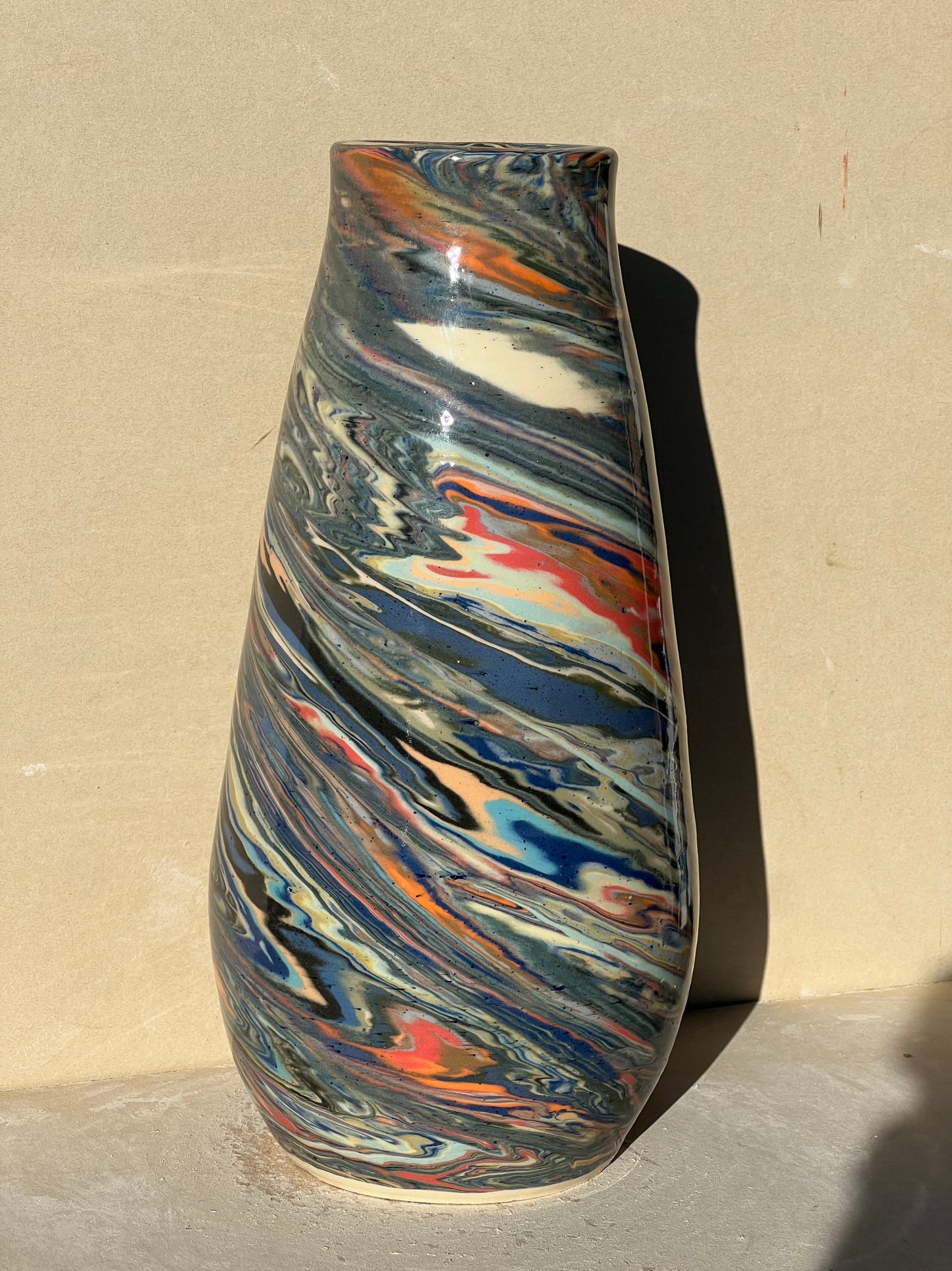 Marbled 23 Color Vase