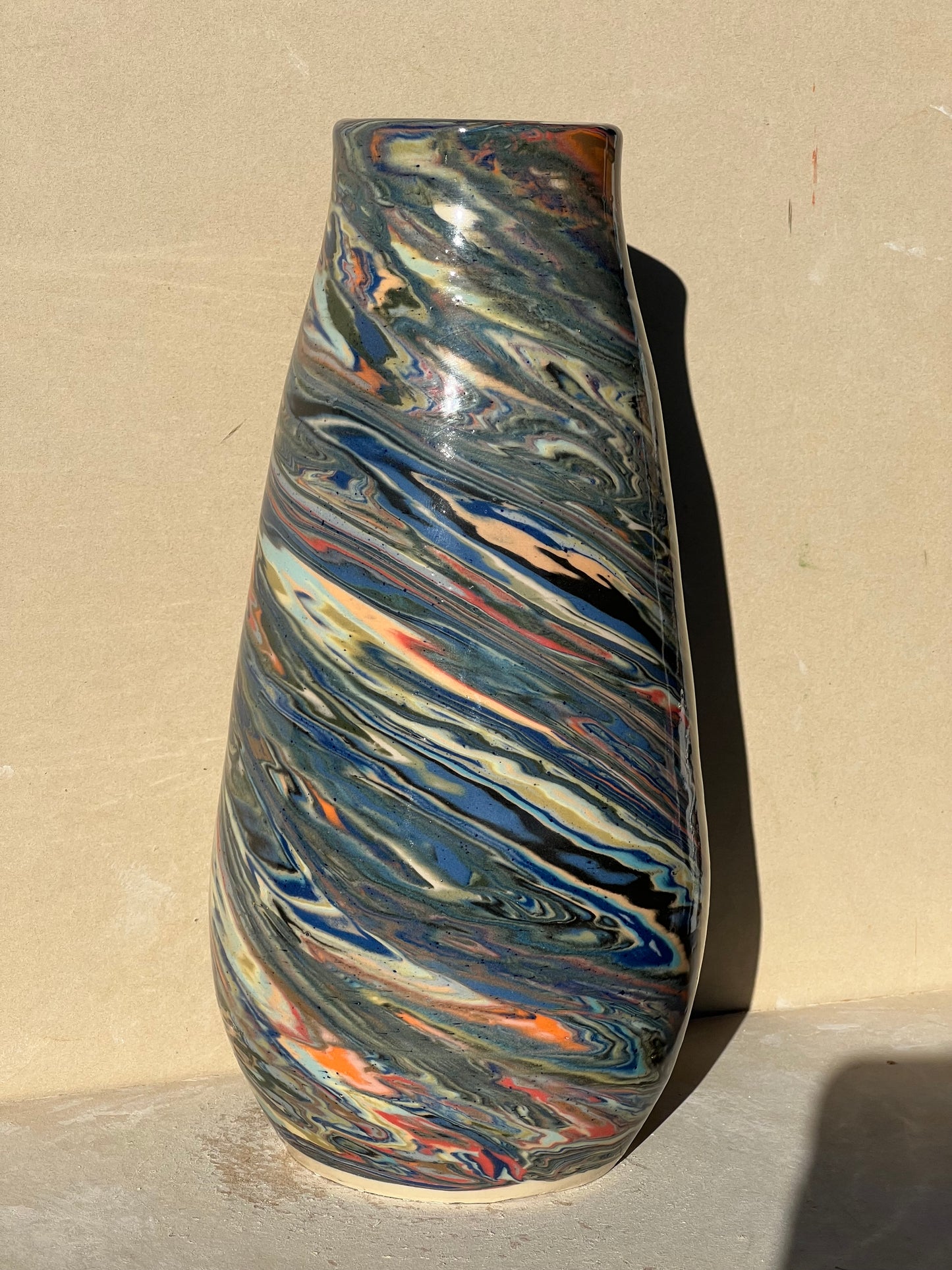 Marbled 23 Color Vase