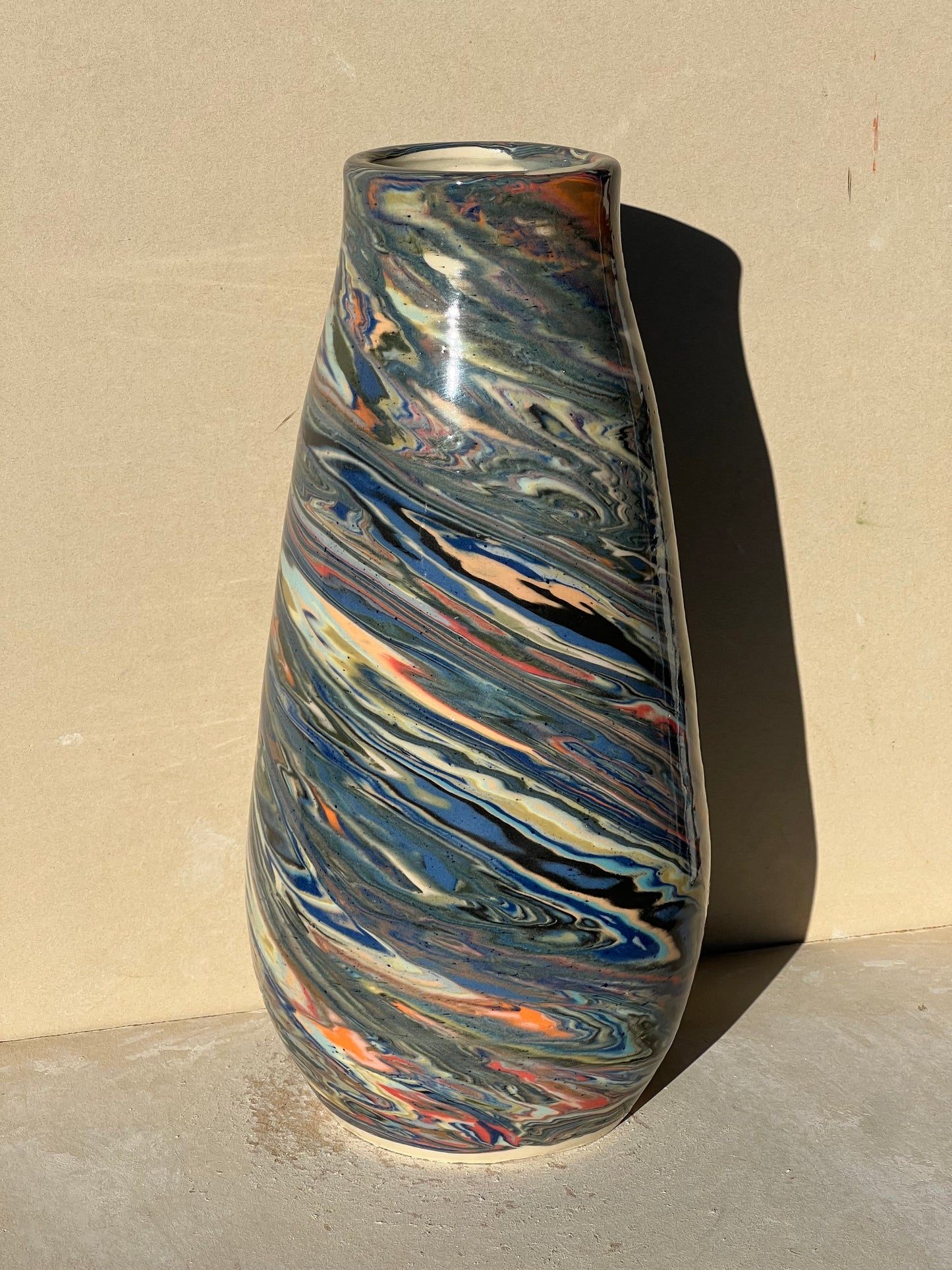 Marbled 23 Color Vase