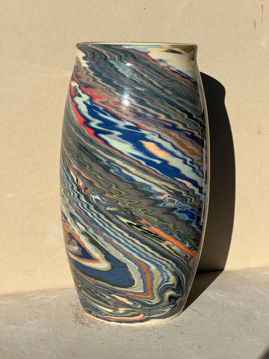 Marbled 23 Color Vase