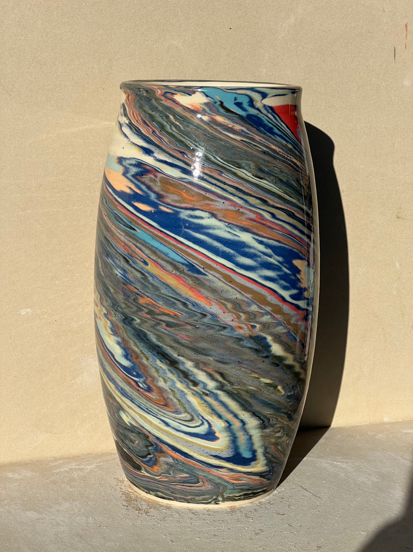 Marbled 23 Color Vase