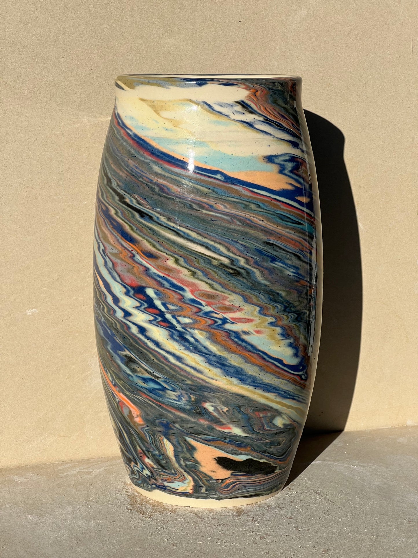 Marbled 23 Color Vase