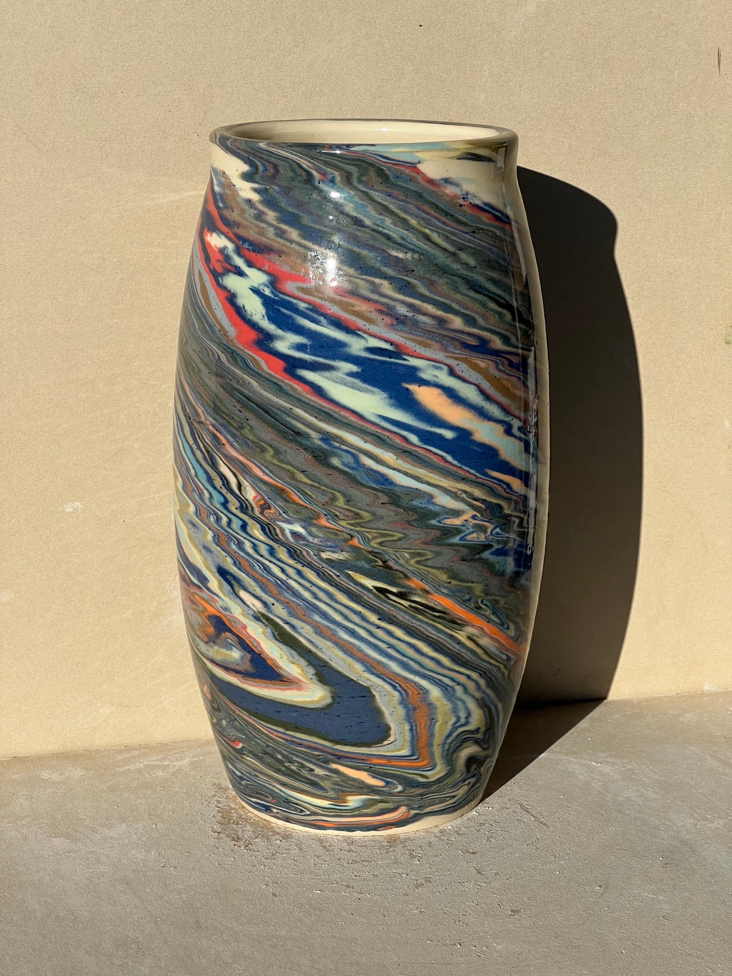 Marbled 23 Color Vase