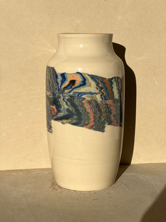 Marbled 23 Color Vase