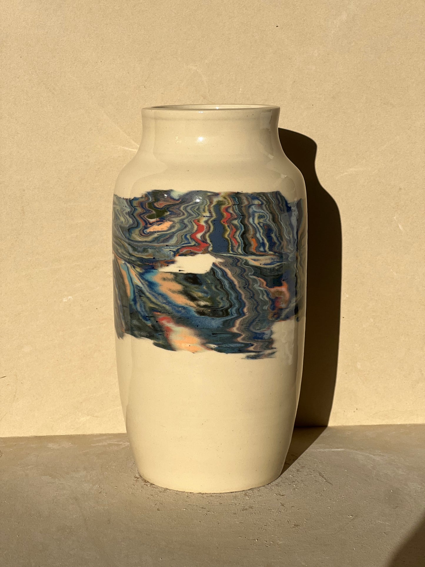 Marbled 23 Color Vase