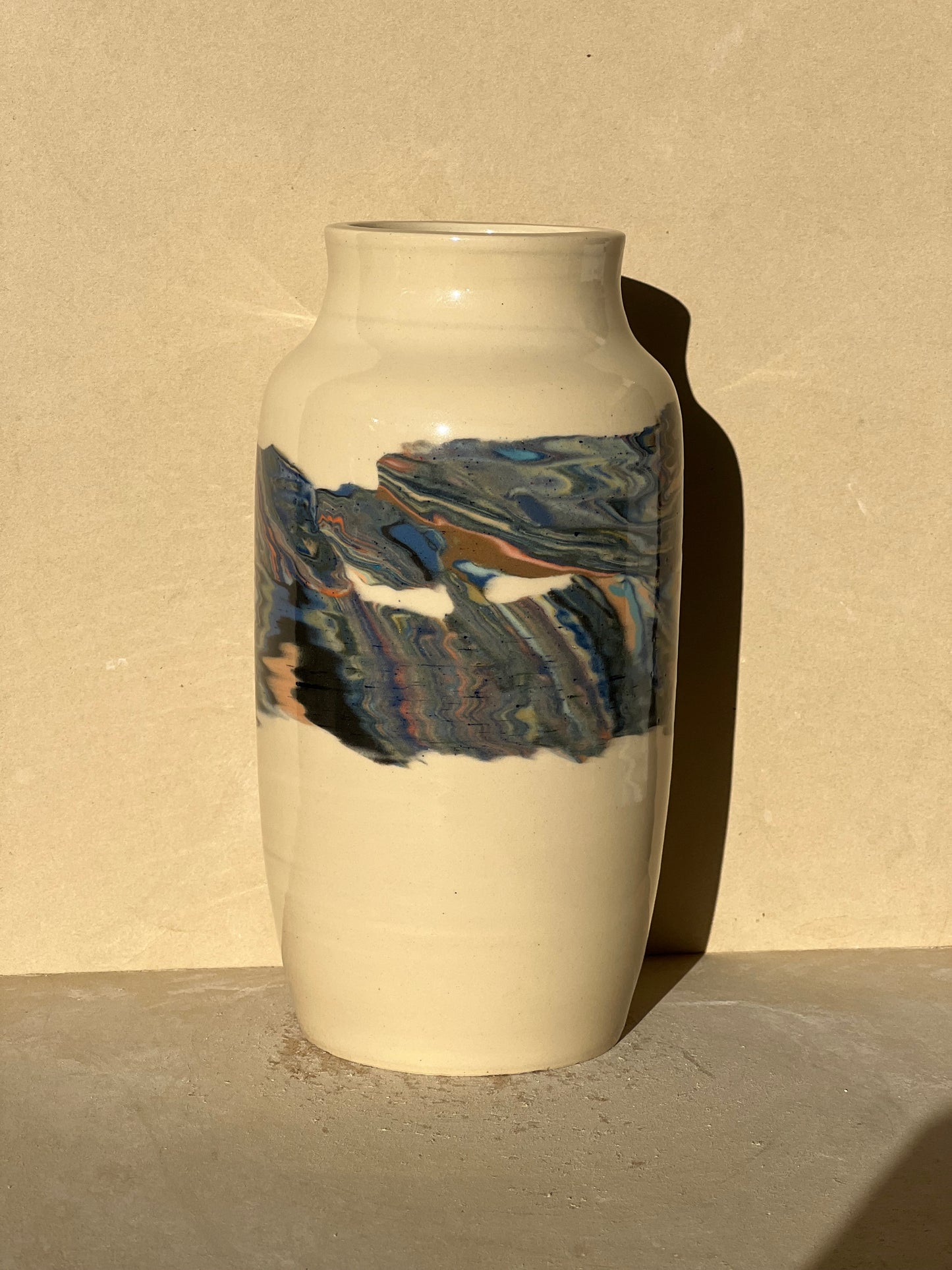 Marbled 23 Color Vase