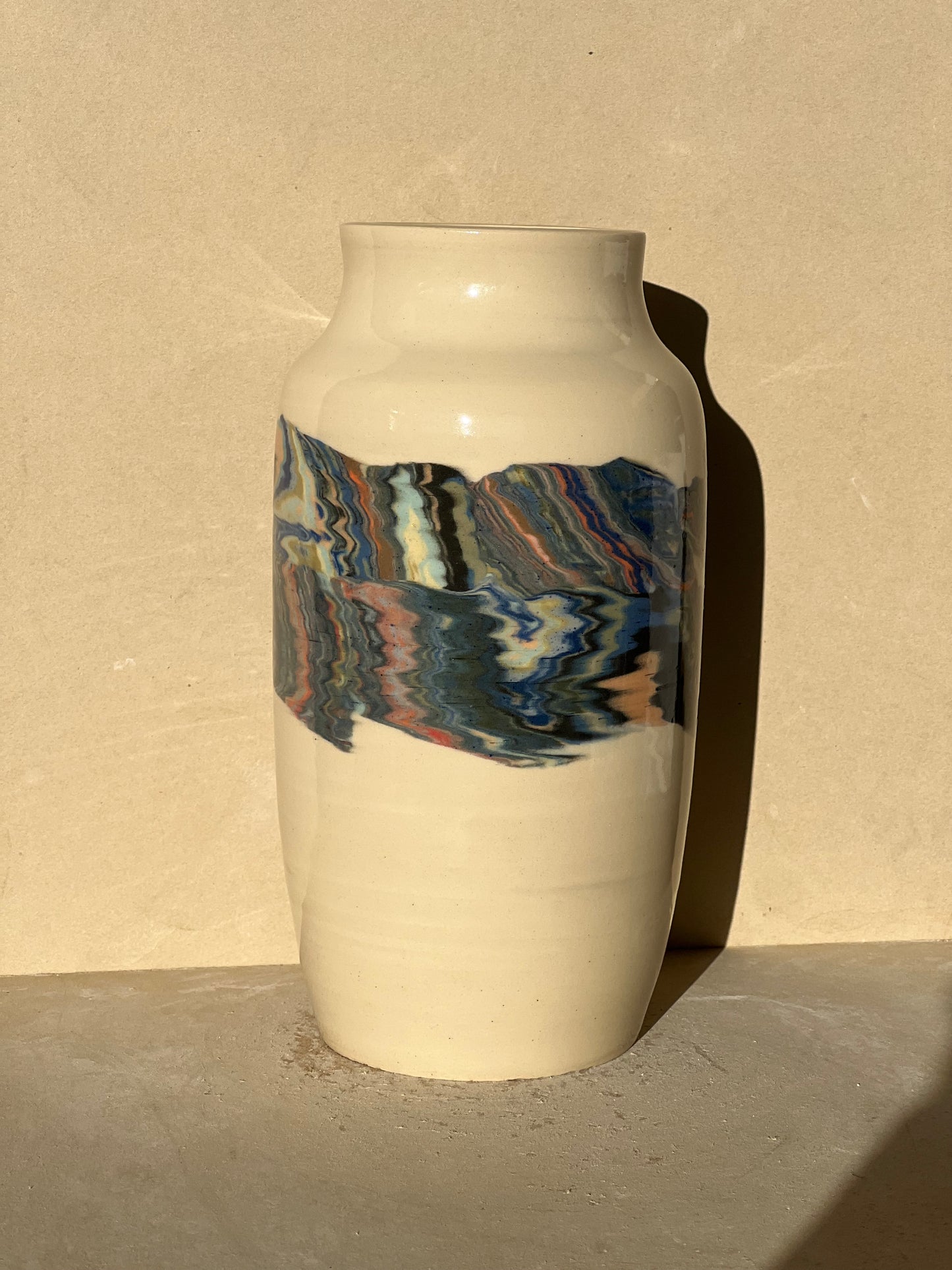 Marbled 23 Color Vase