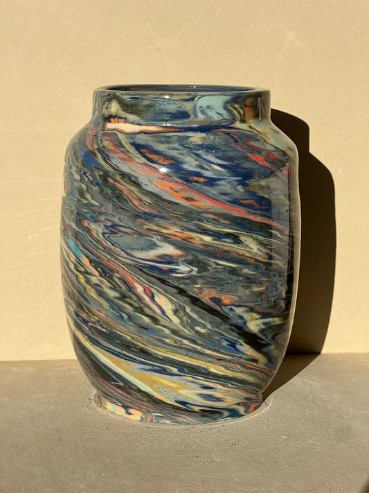 Marbled 23 Color Vase