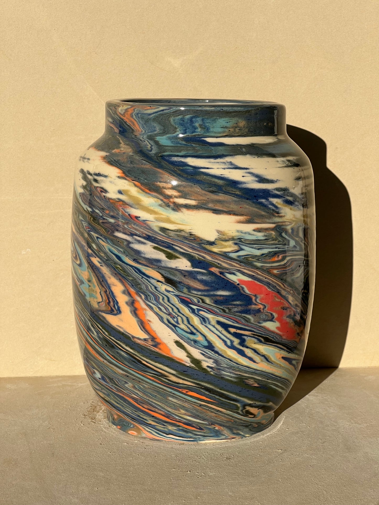 Marbled 23 Color Vase