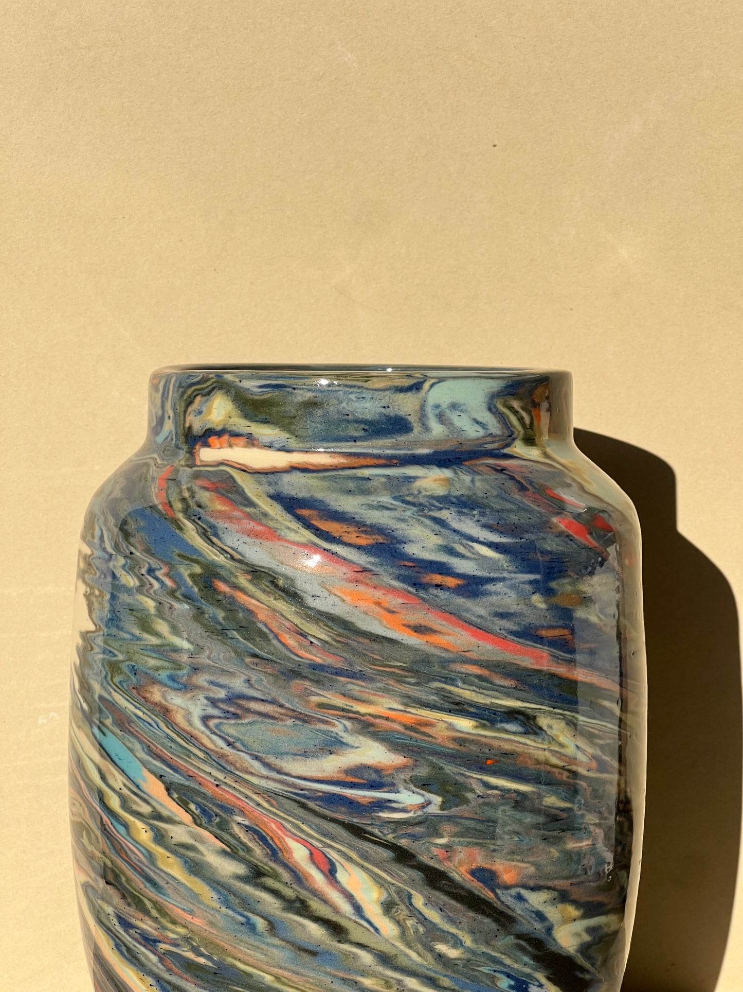 Marbled 23 Color Vase