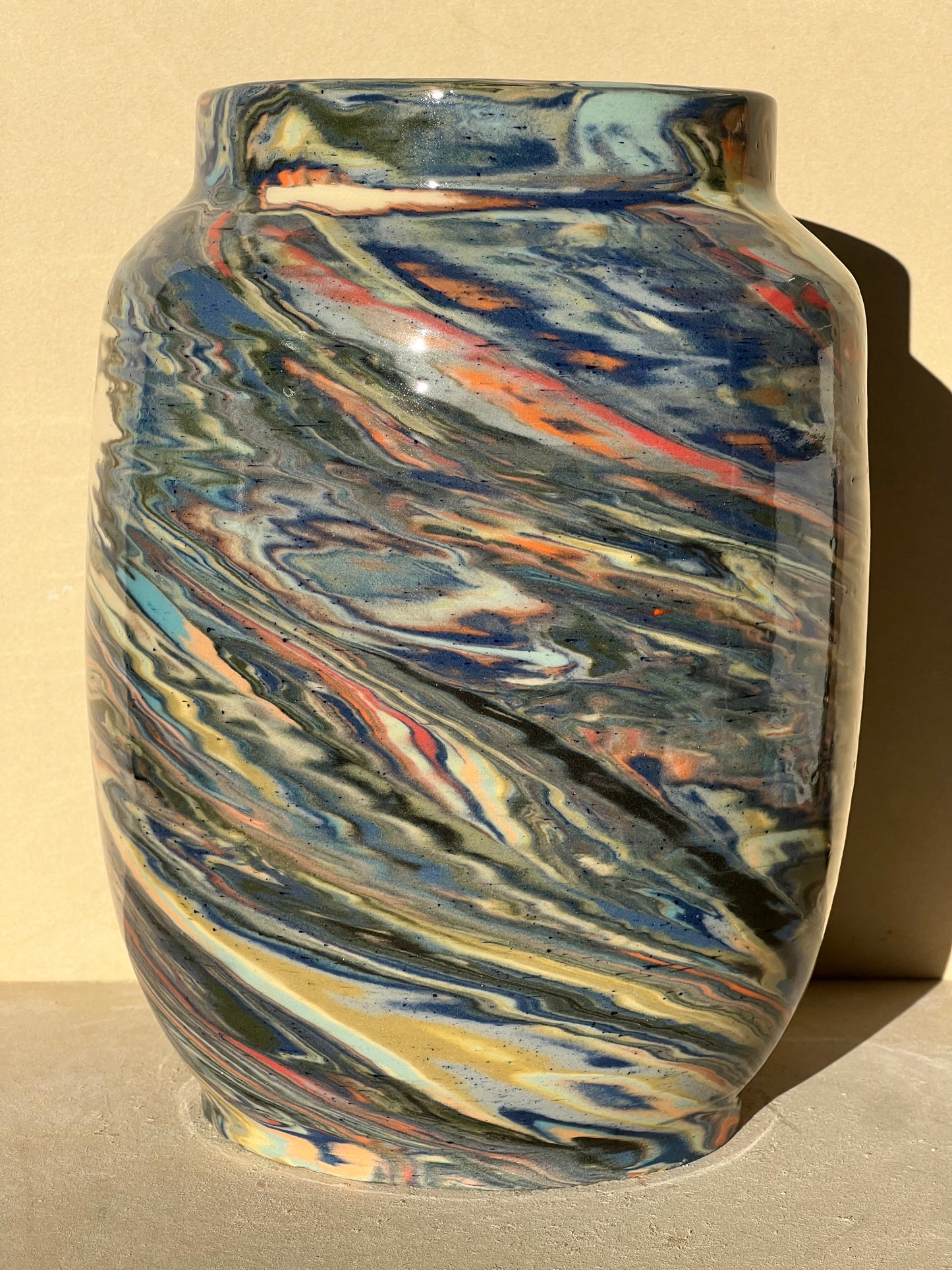 Marbled 23 Color Vase