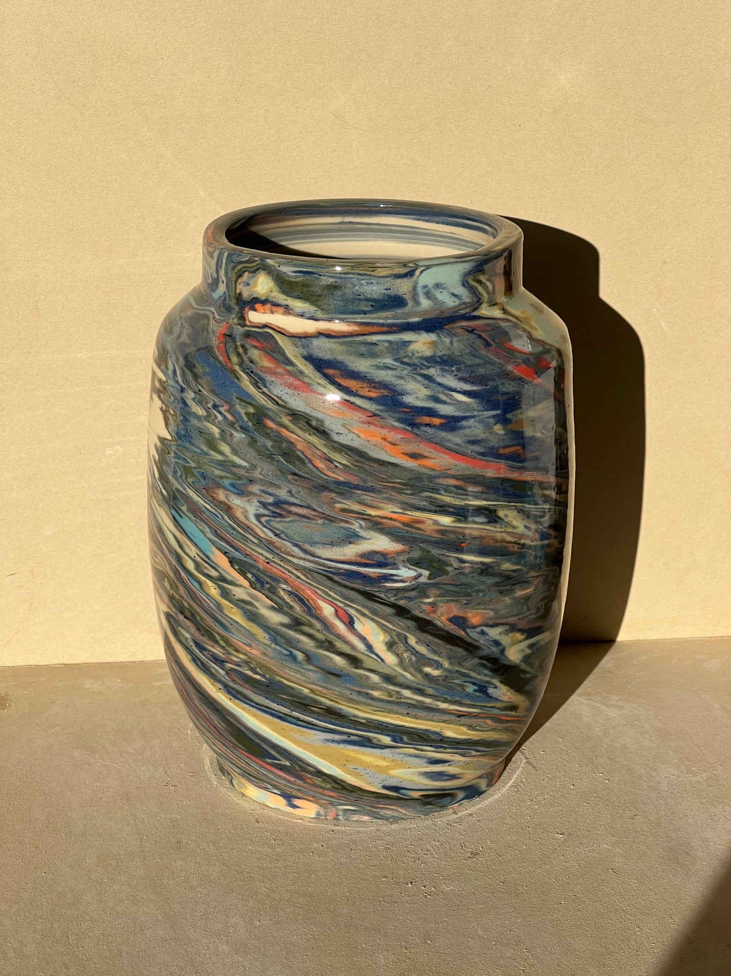 Marbled 23 Color Vase
