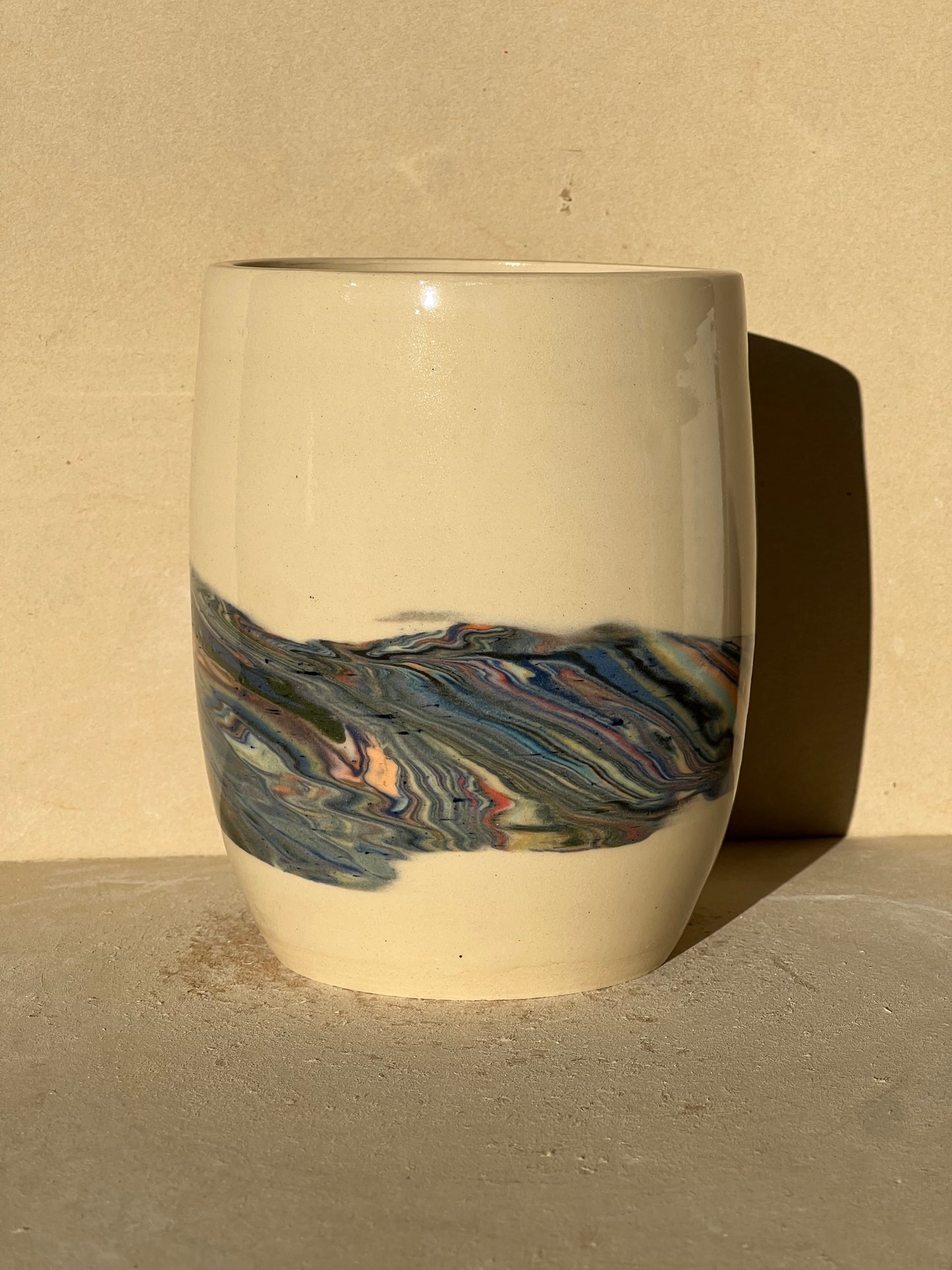Marbled 23 Color Vase
