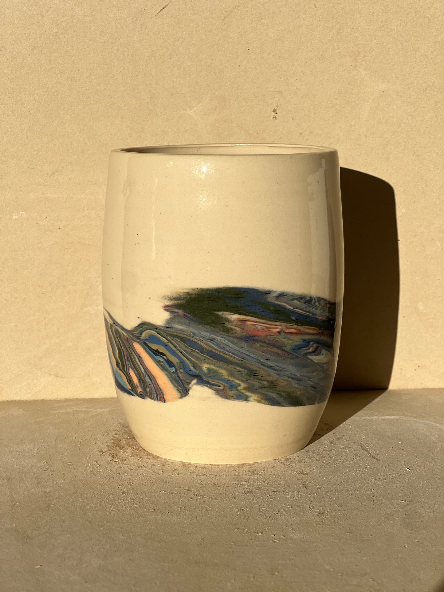 Marbled 23 Color Vase