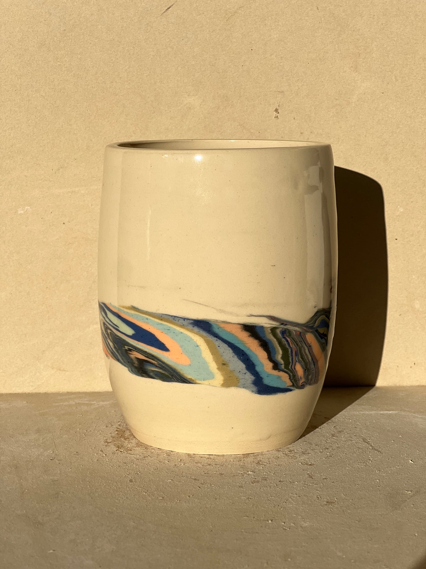 Marbled 23 Color Vase