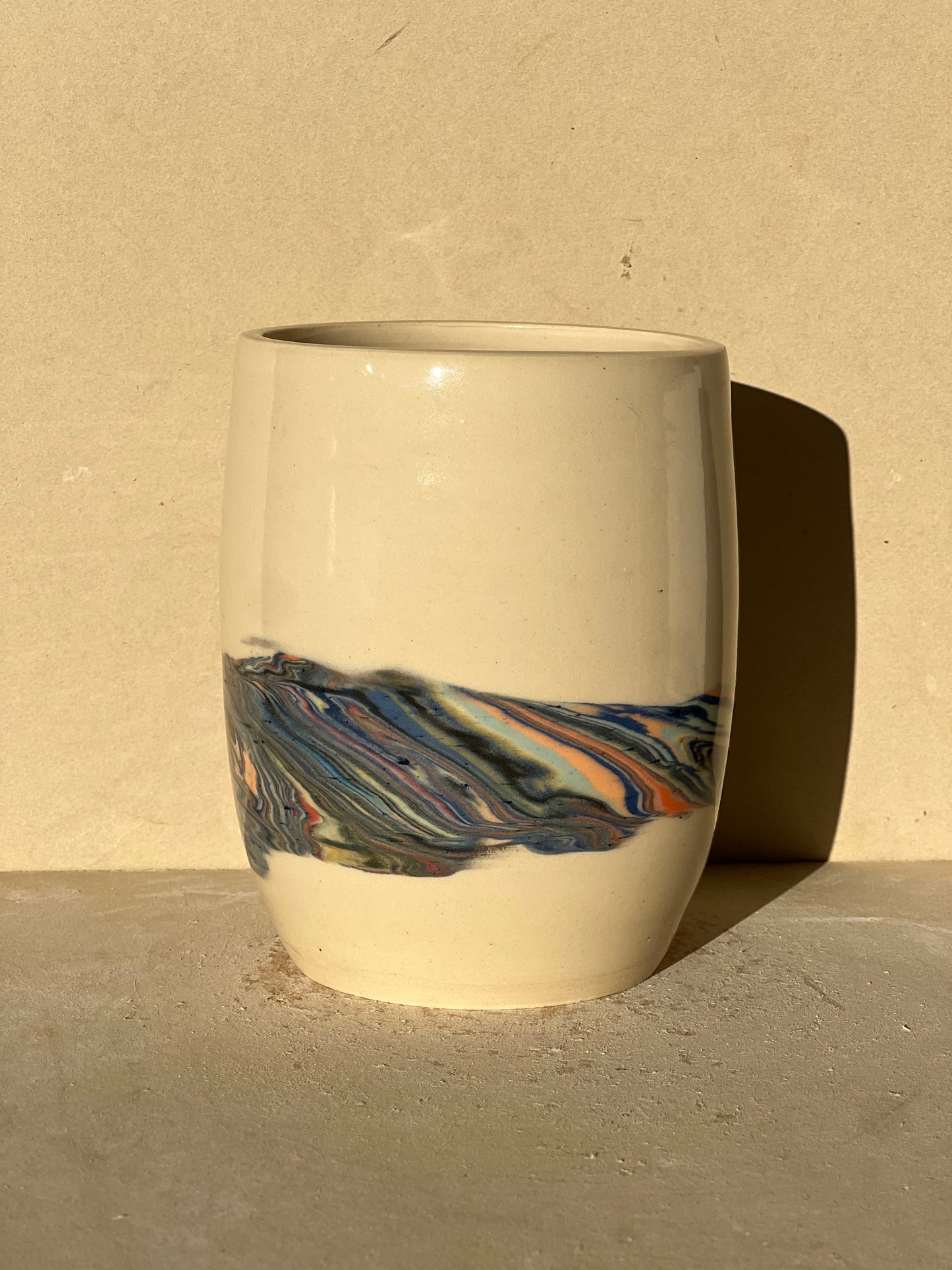 Marbled 23 Color Vase