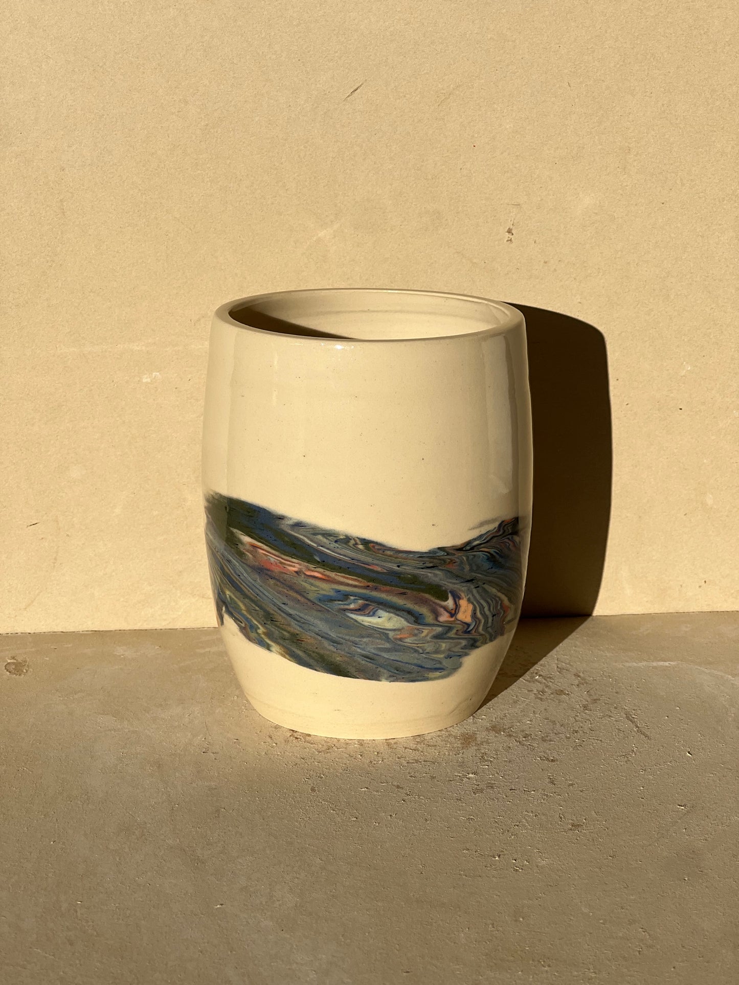 Marbled 23 Color Vase