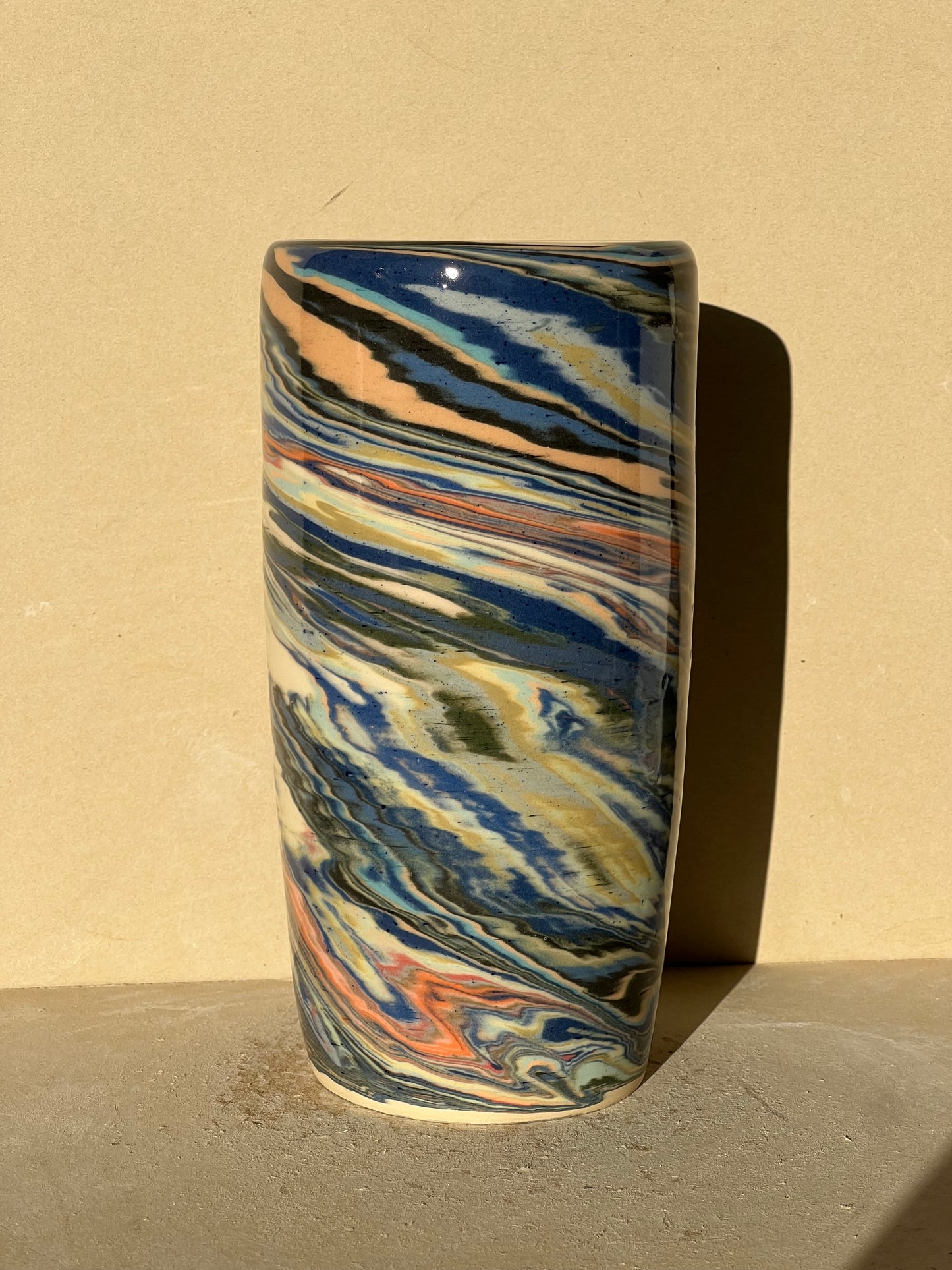 Marbled 23 Color Vase