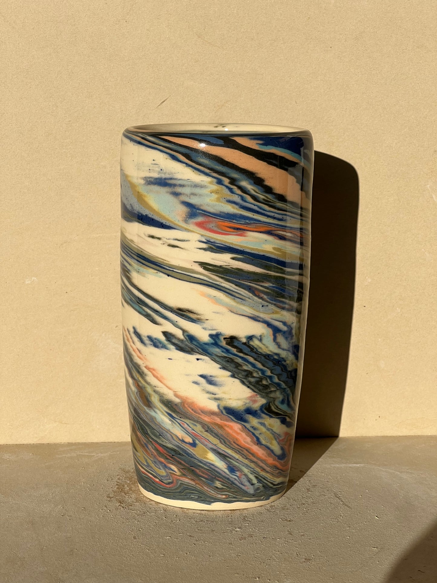 Marbled 23 Color Vase