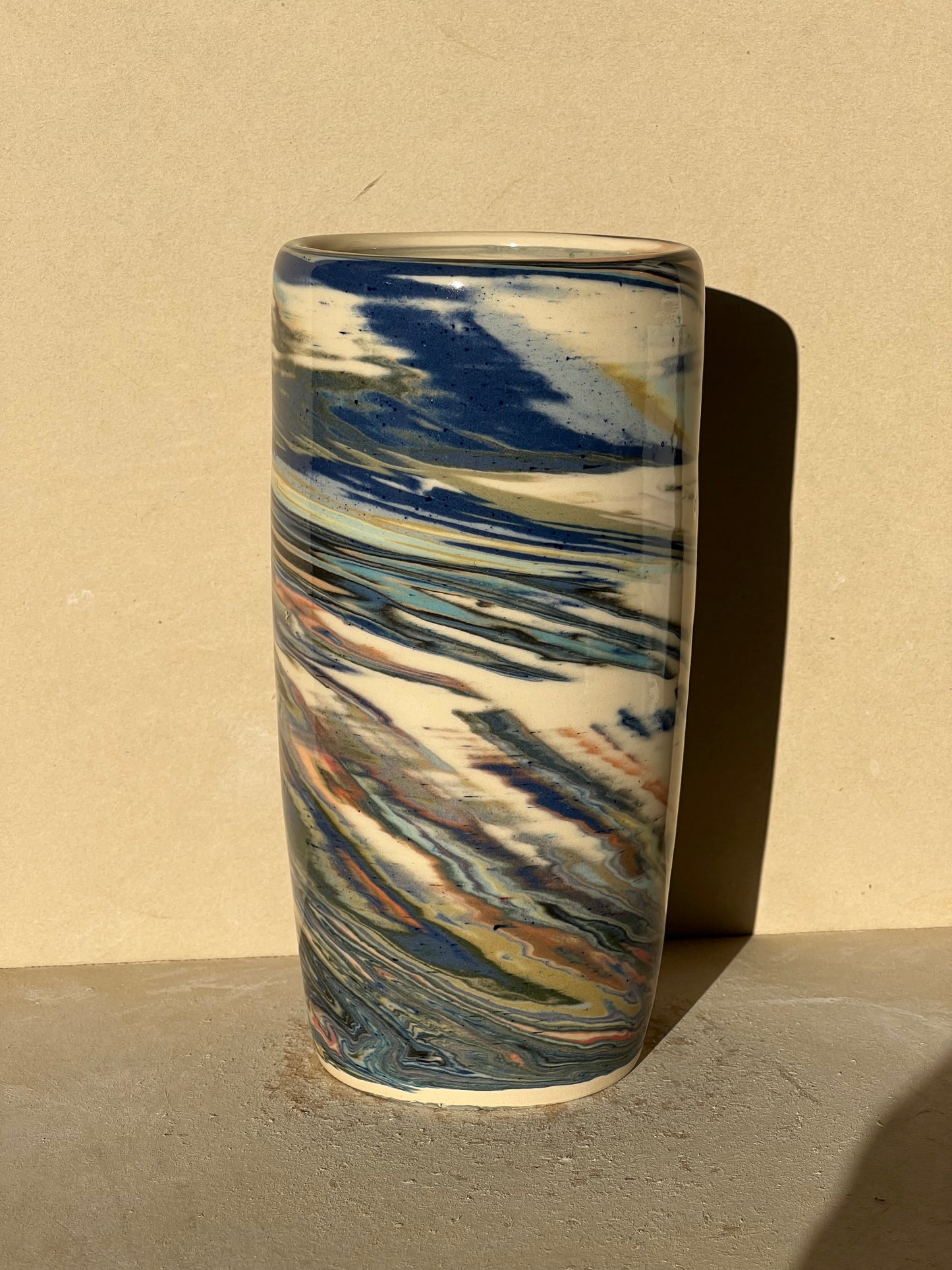 Marbled 23 Color Vase