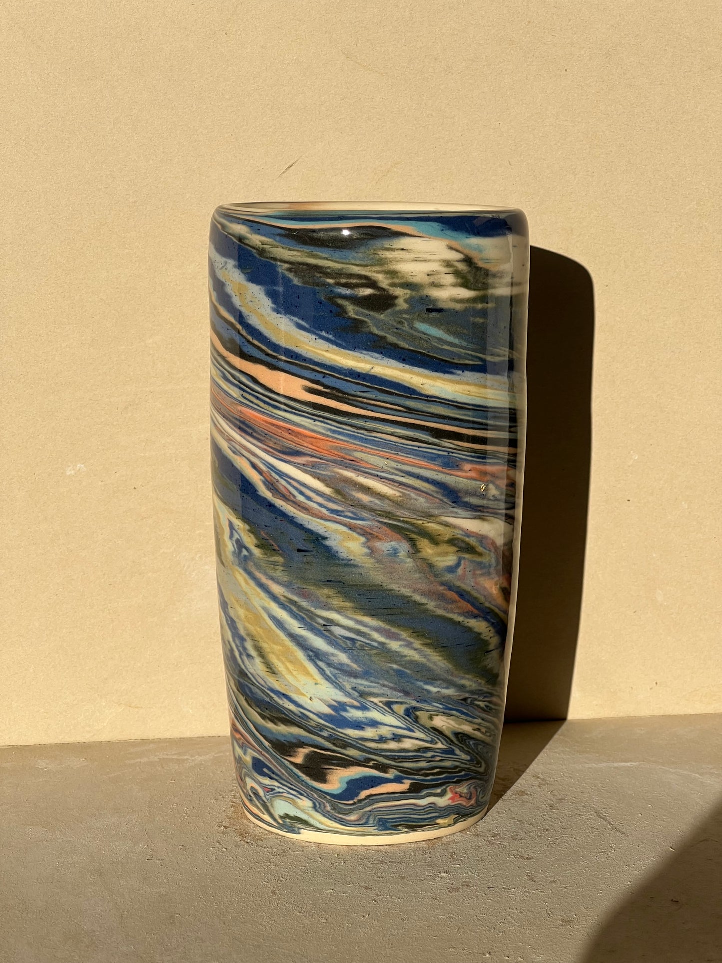 Marbled 23 Color Vase