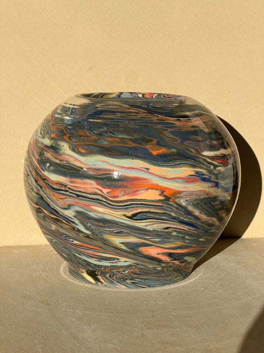 Marbled 23 Color Vase
