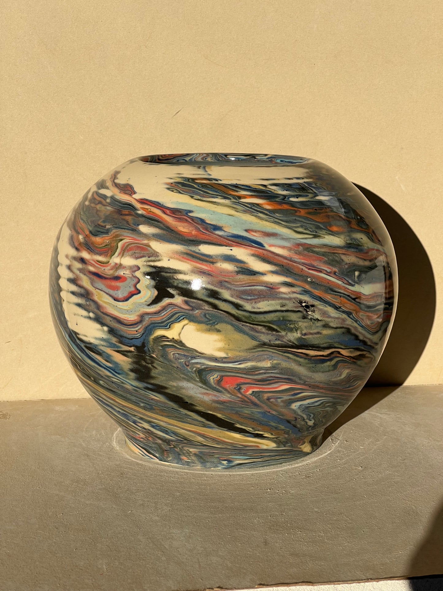Marbled 23 Color Vase