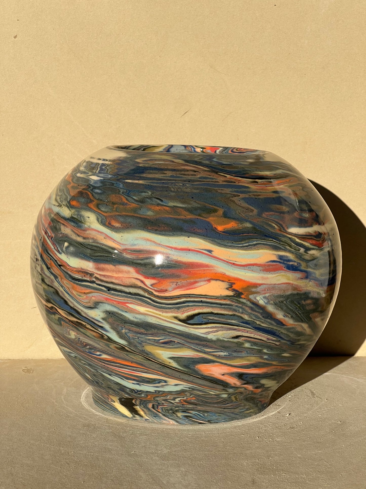 Marbled 23 Color Vase