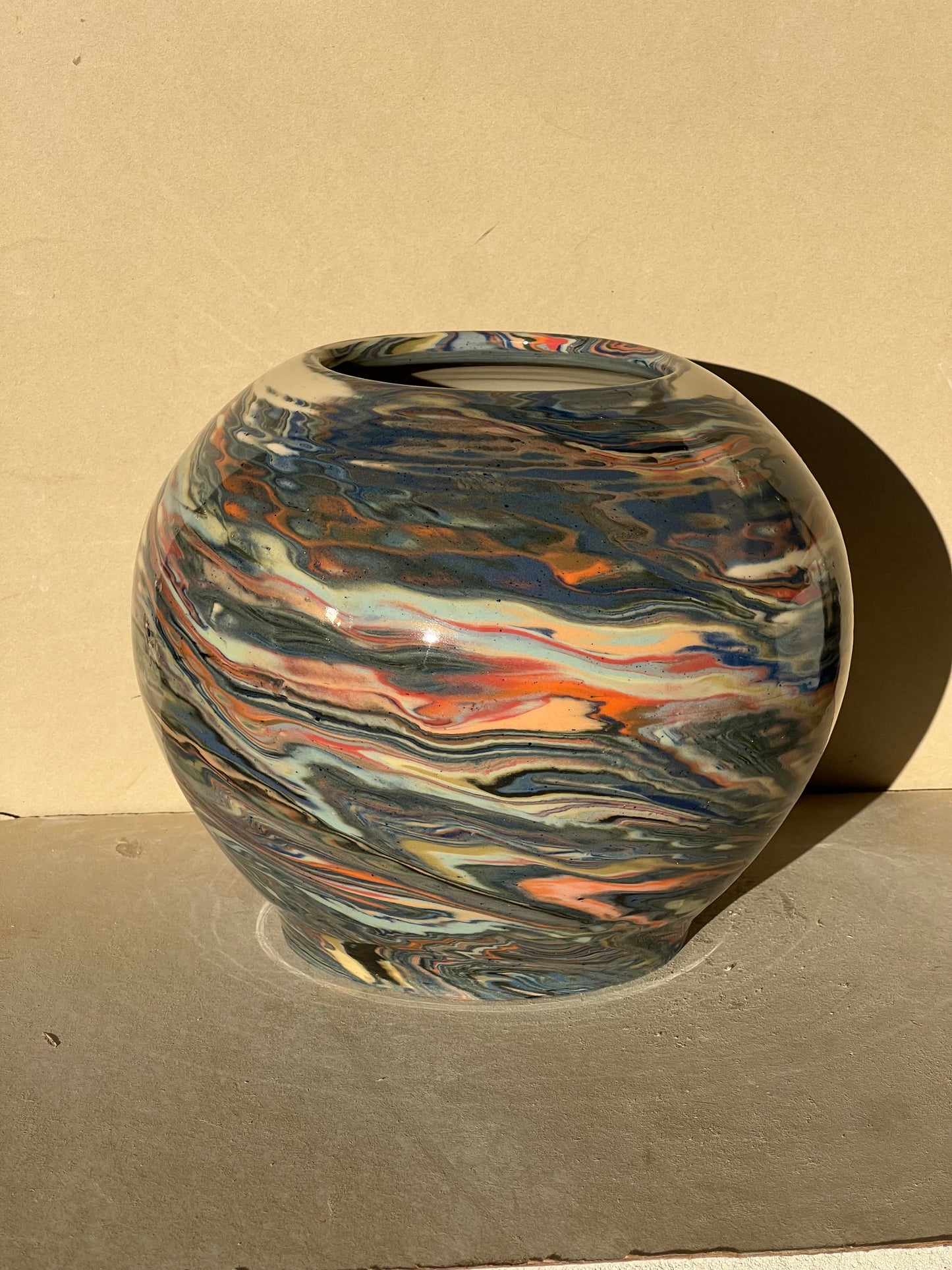 Marbled 23 Color Vase
