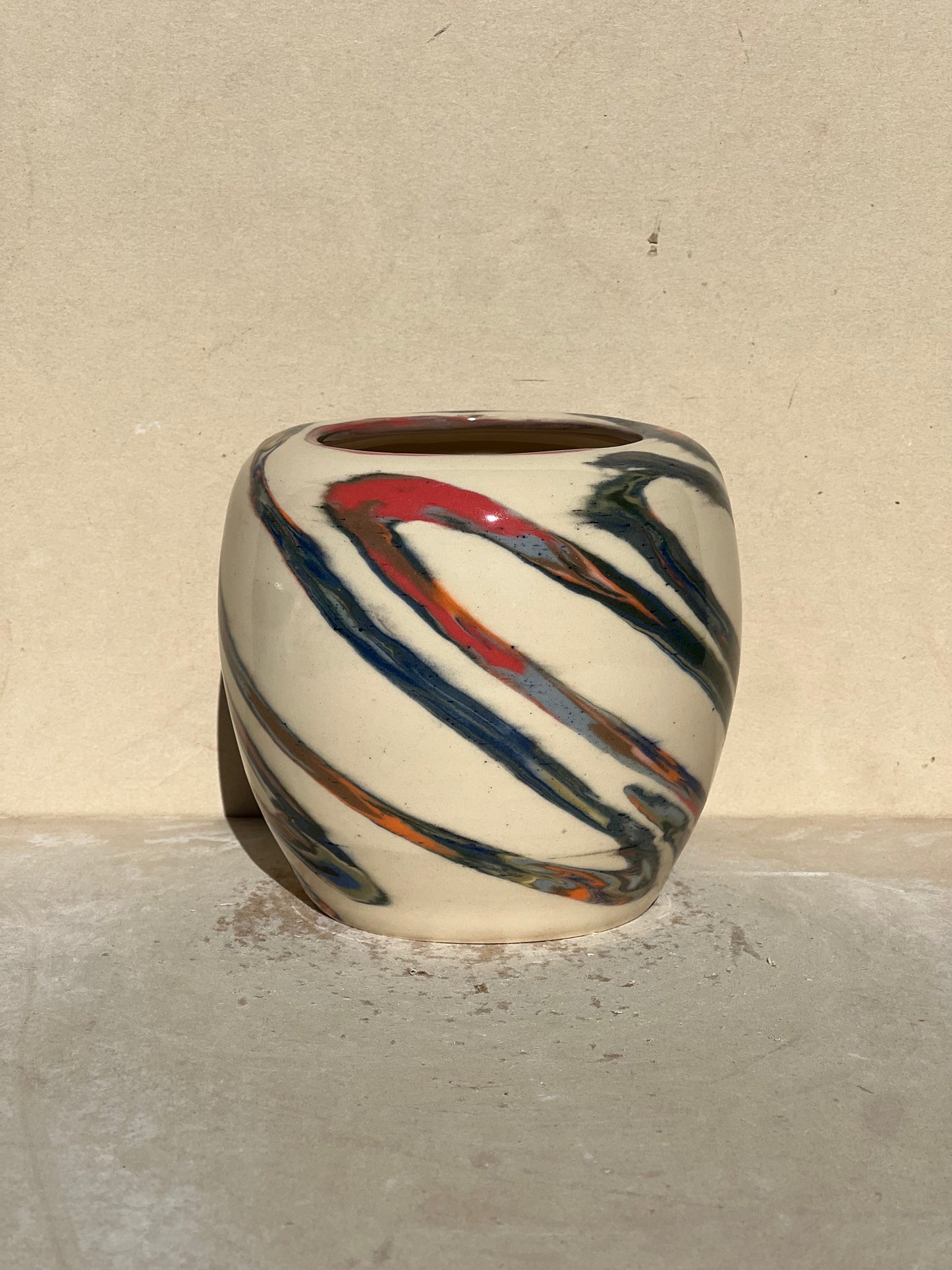 Marbled 23 Color Vase
