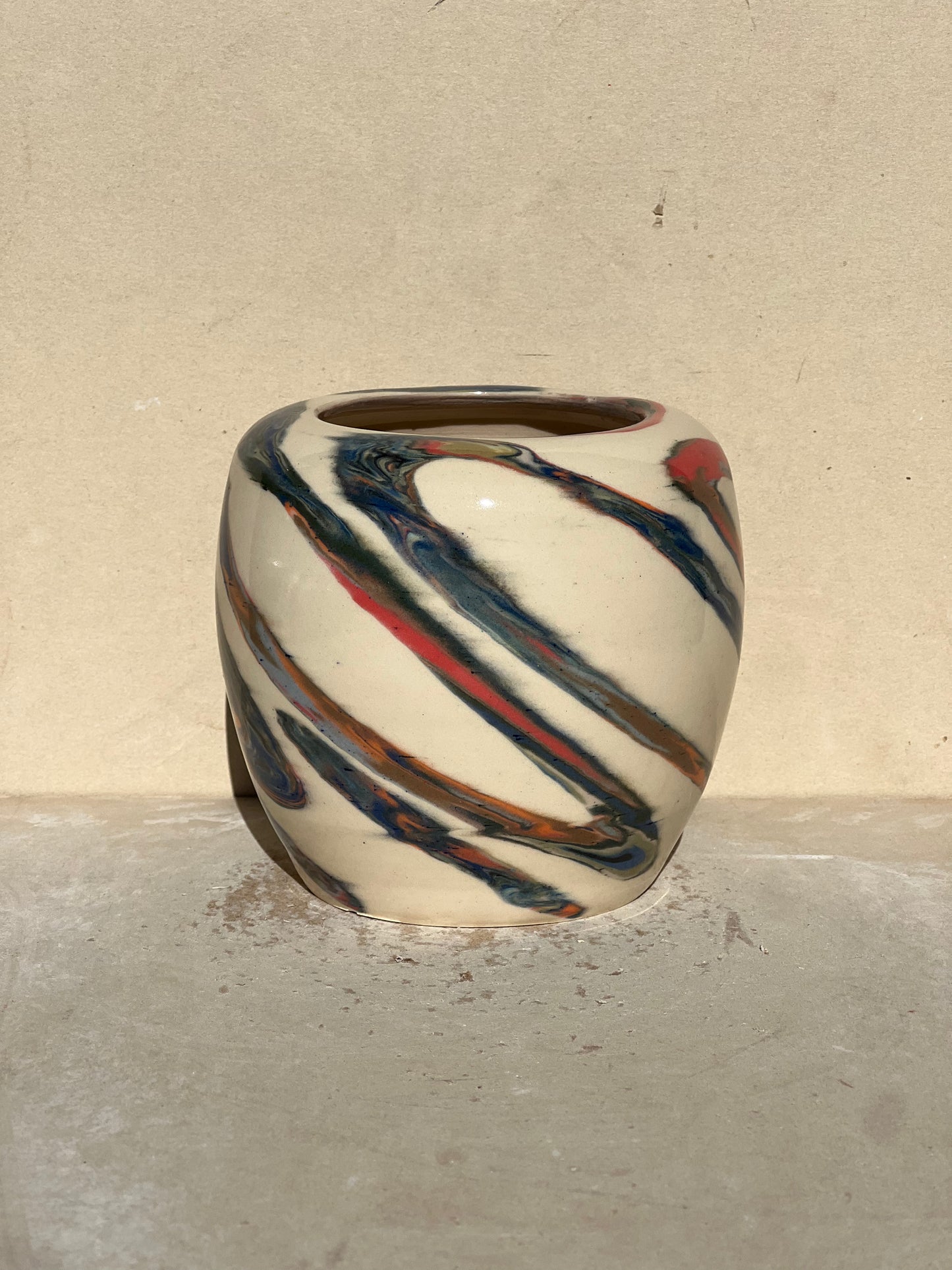 Marbled 23 Color Vase