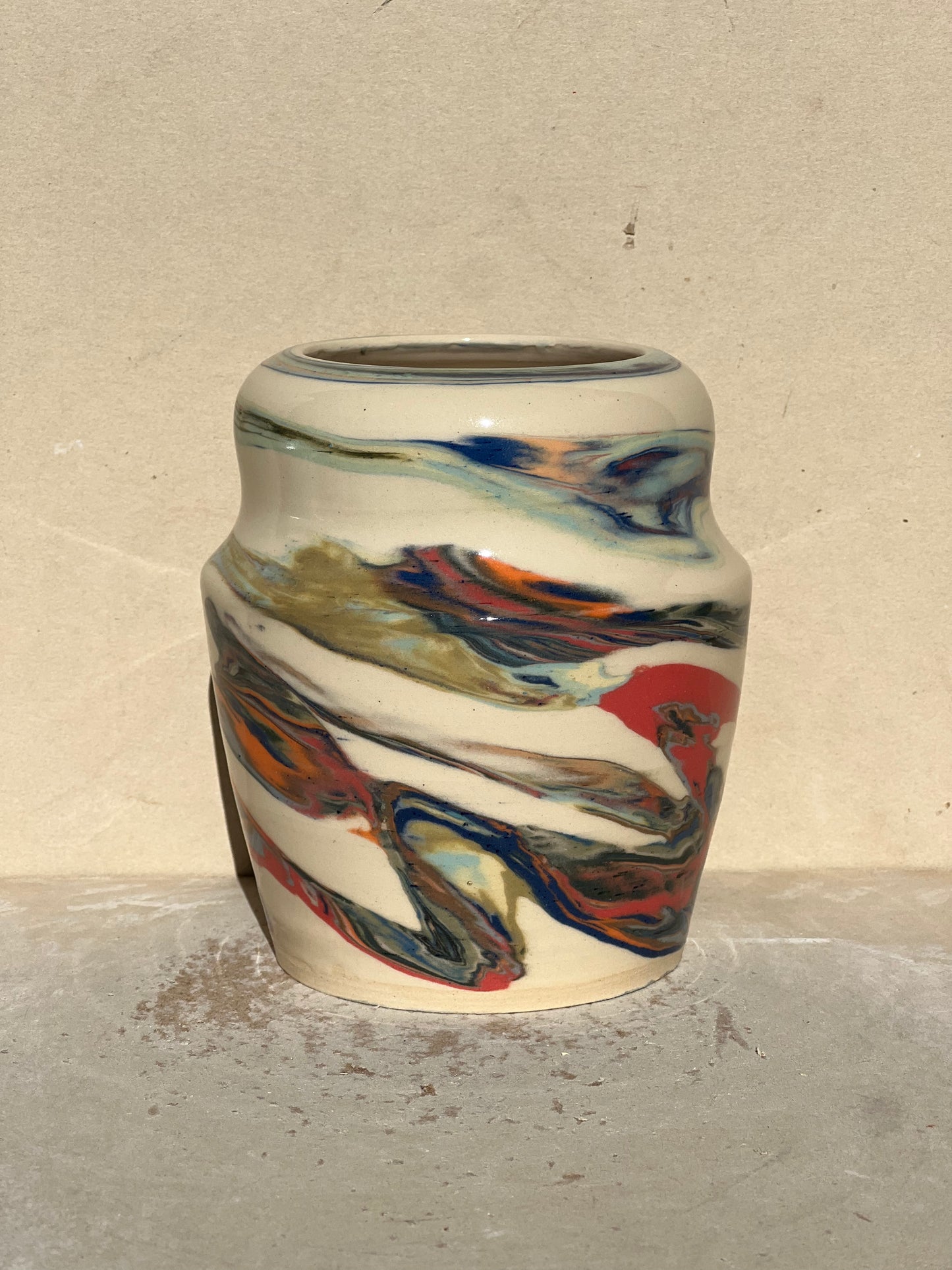 Marbled 23 Color Vase
