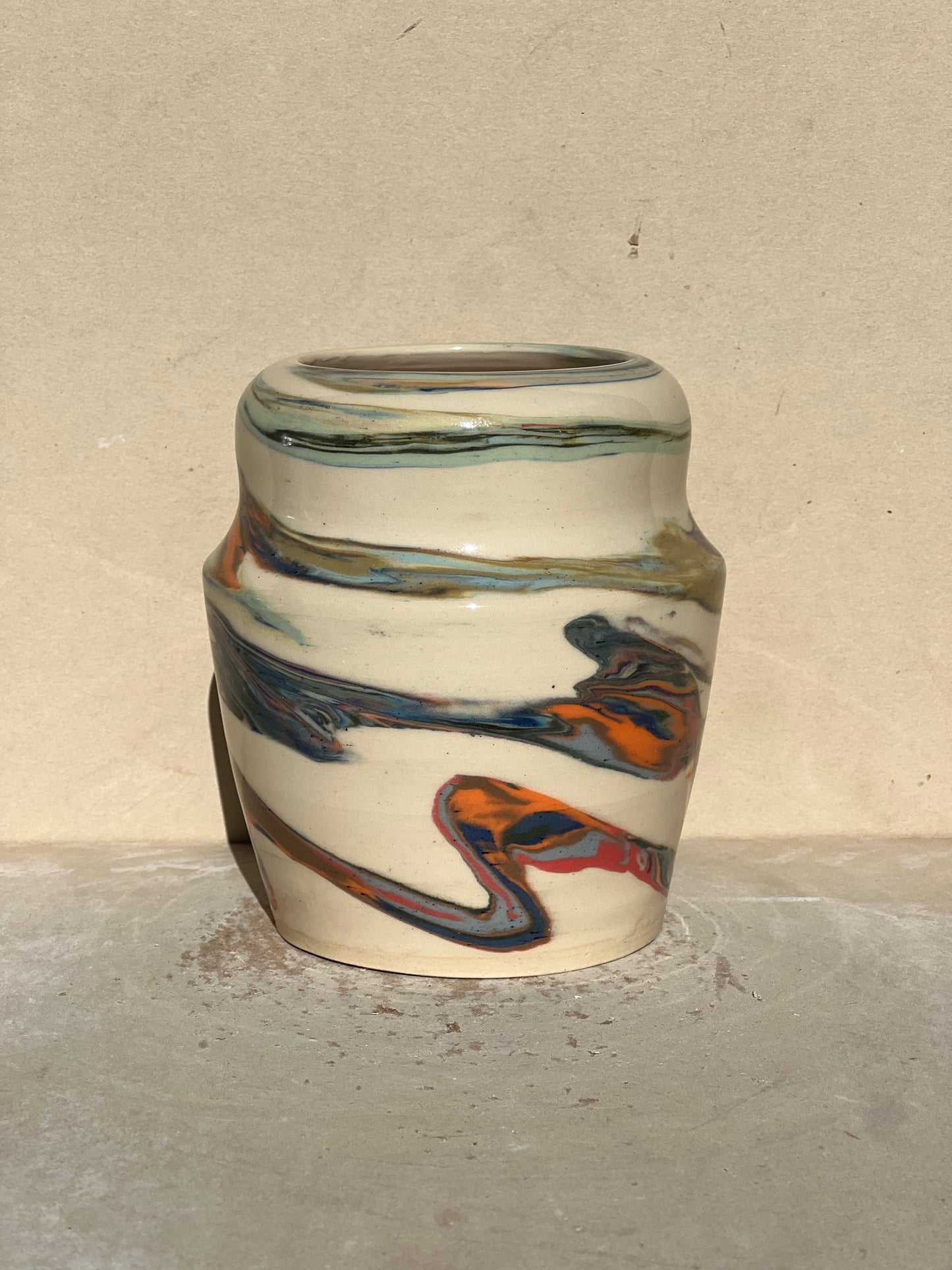 Marbled 23 Color Vase