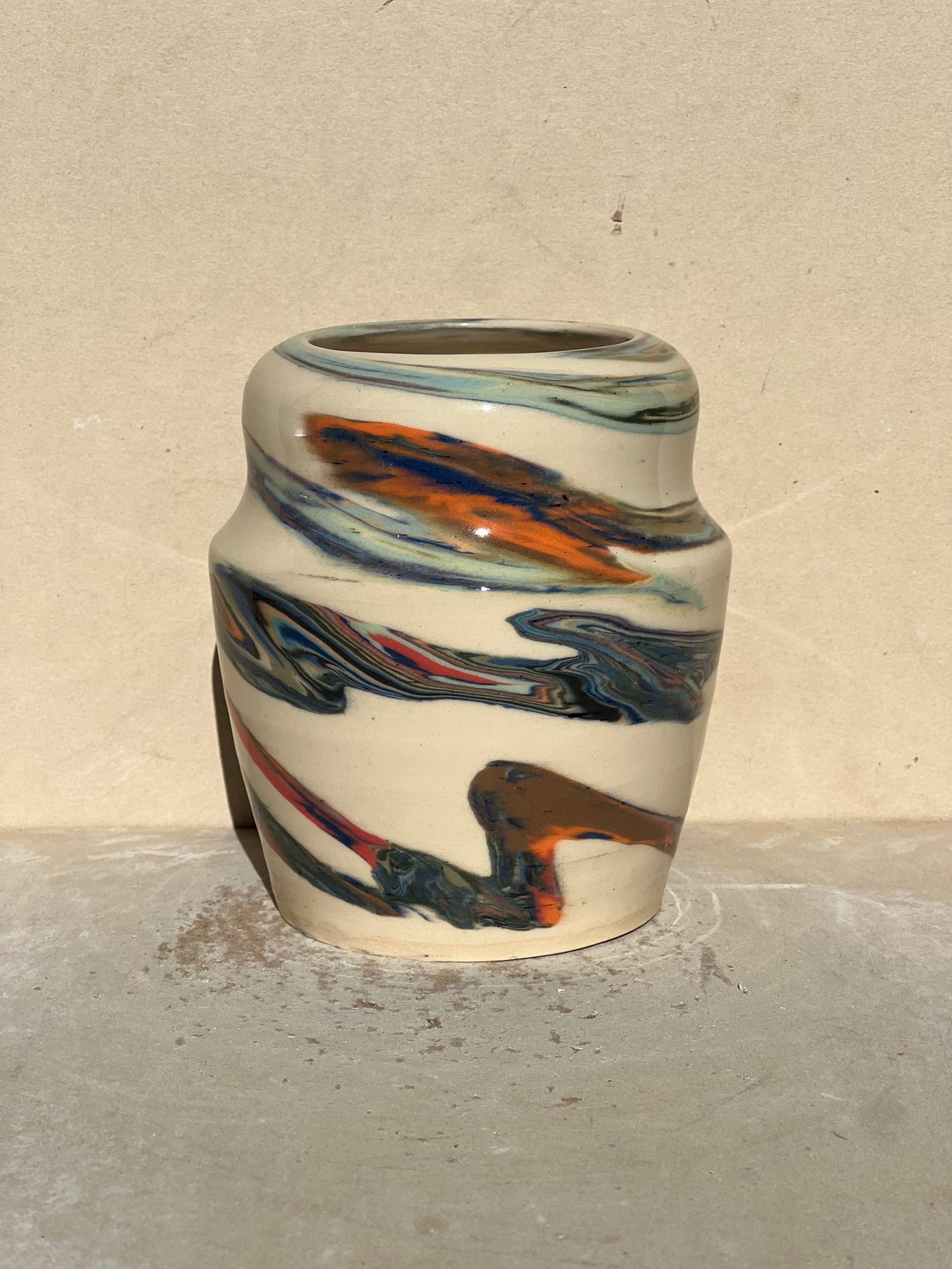 Marbled 23 Color Vase