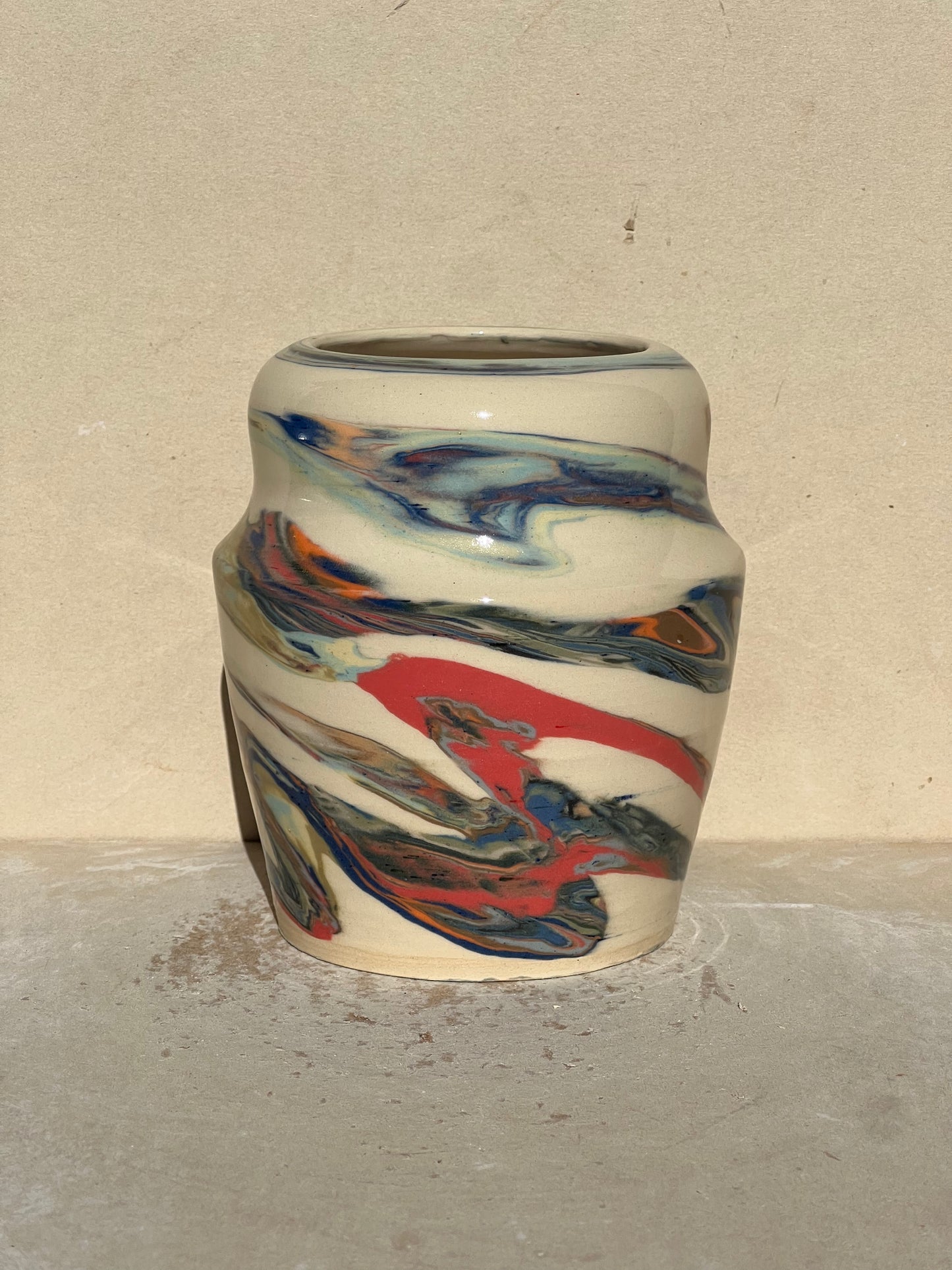 Marbled 23 Color Vase