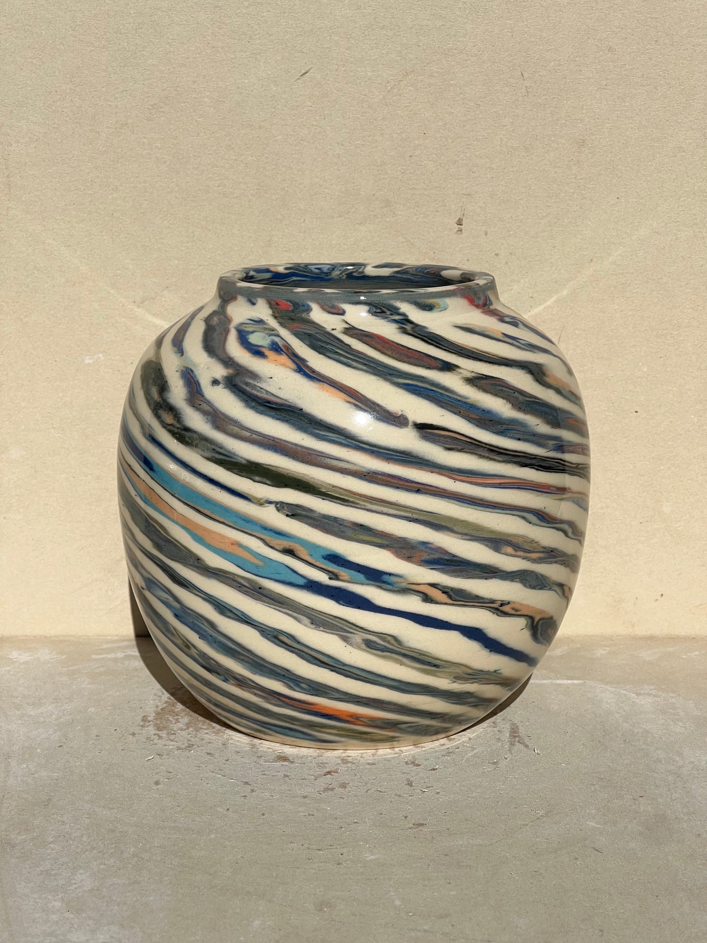 Marbled 23 Color Vase