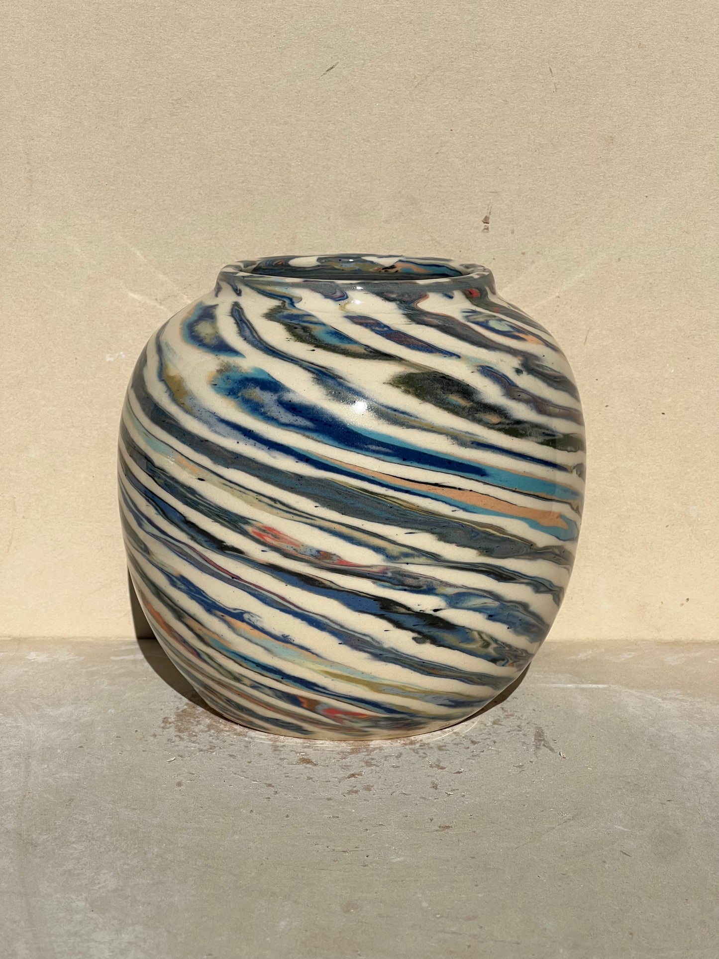 Marbled 23 Color Vase