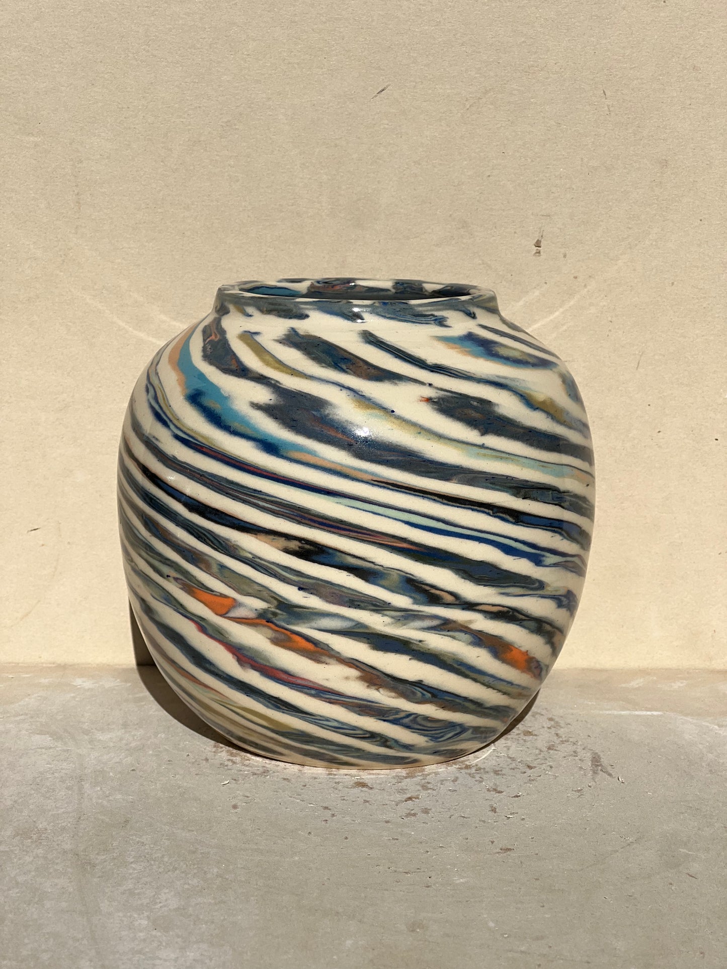 Marbled 23 Color Vase