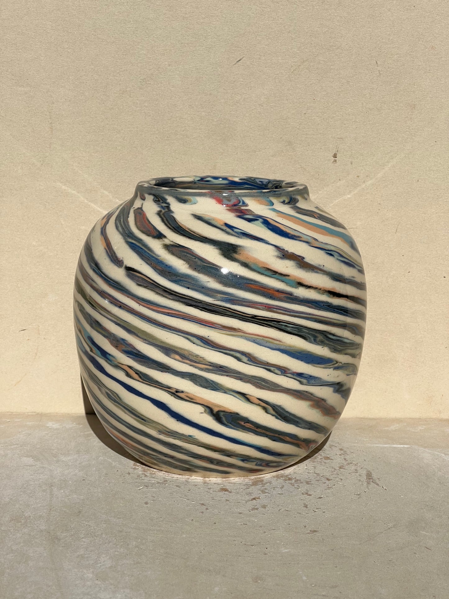 Marbled 23 Color Vase