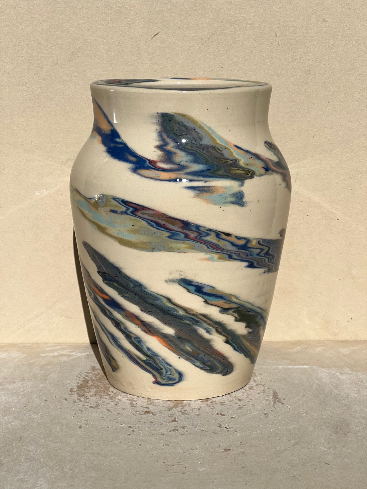 Marbled 23 Color Vase