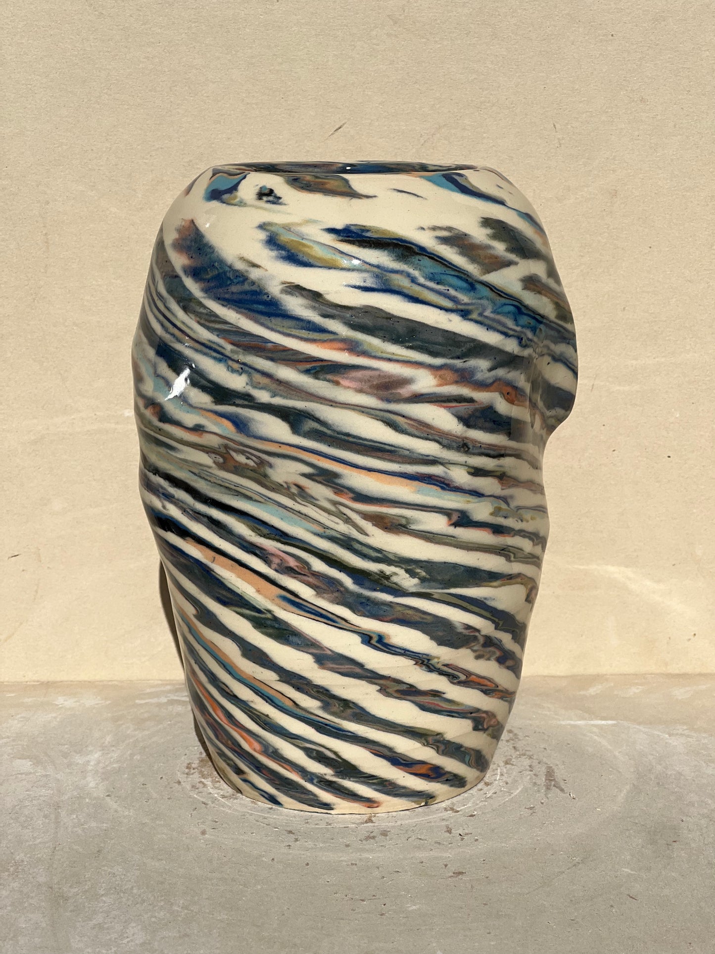 Marbled 23 Color Vase
