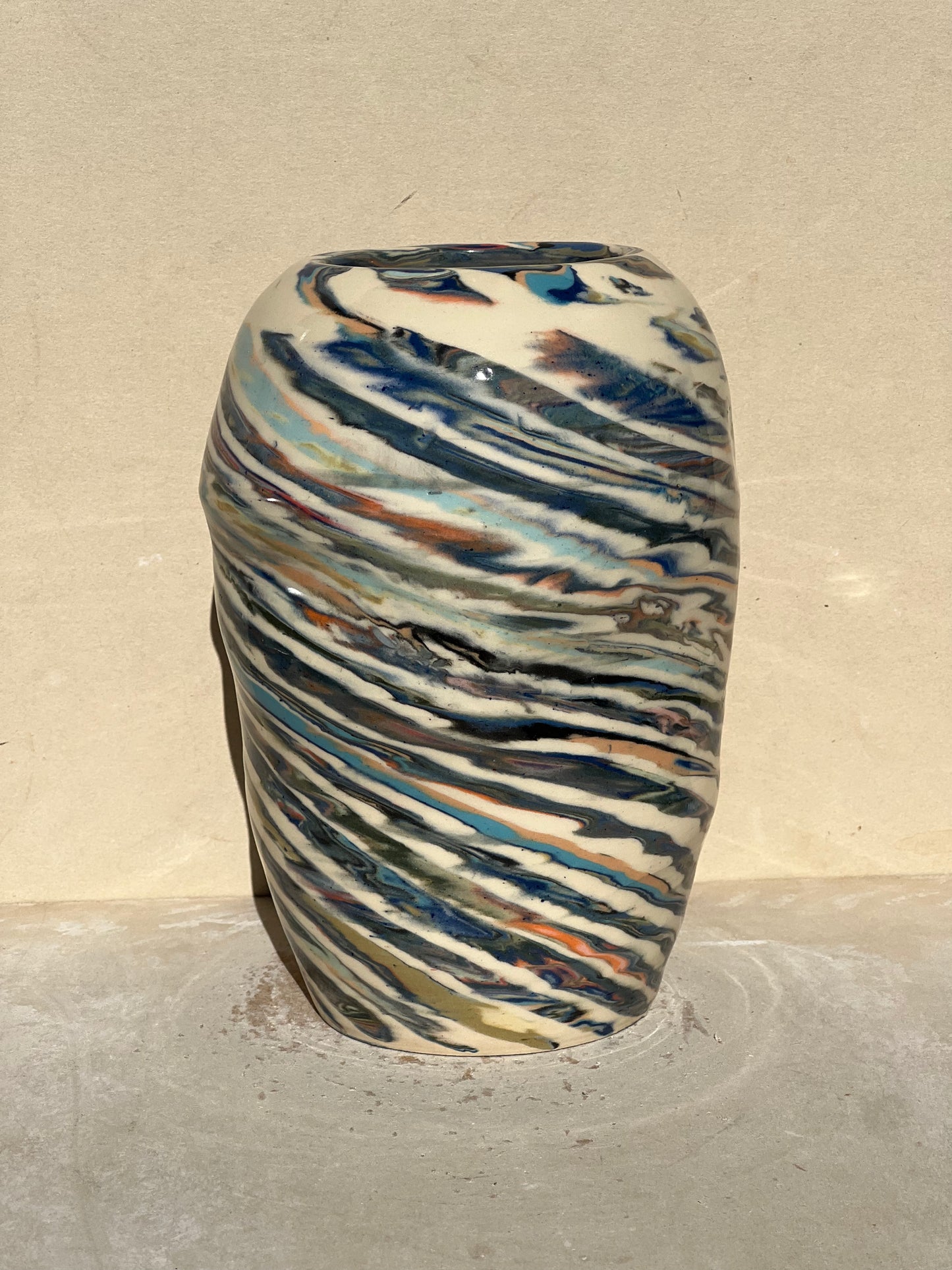 Marbled 23 Color Vase