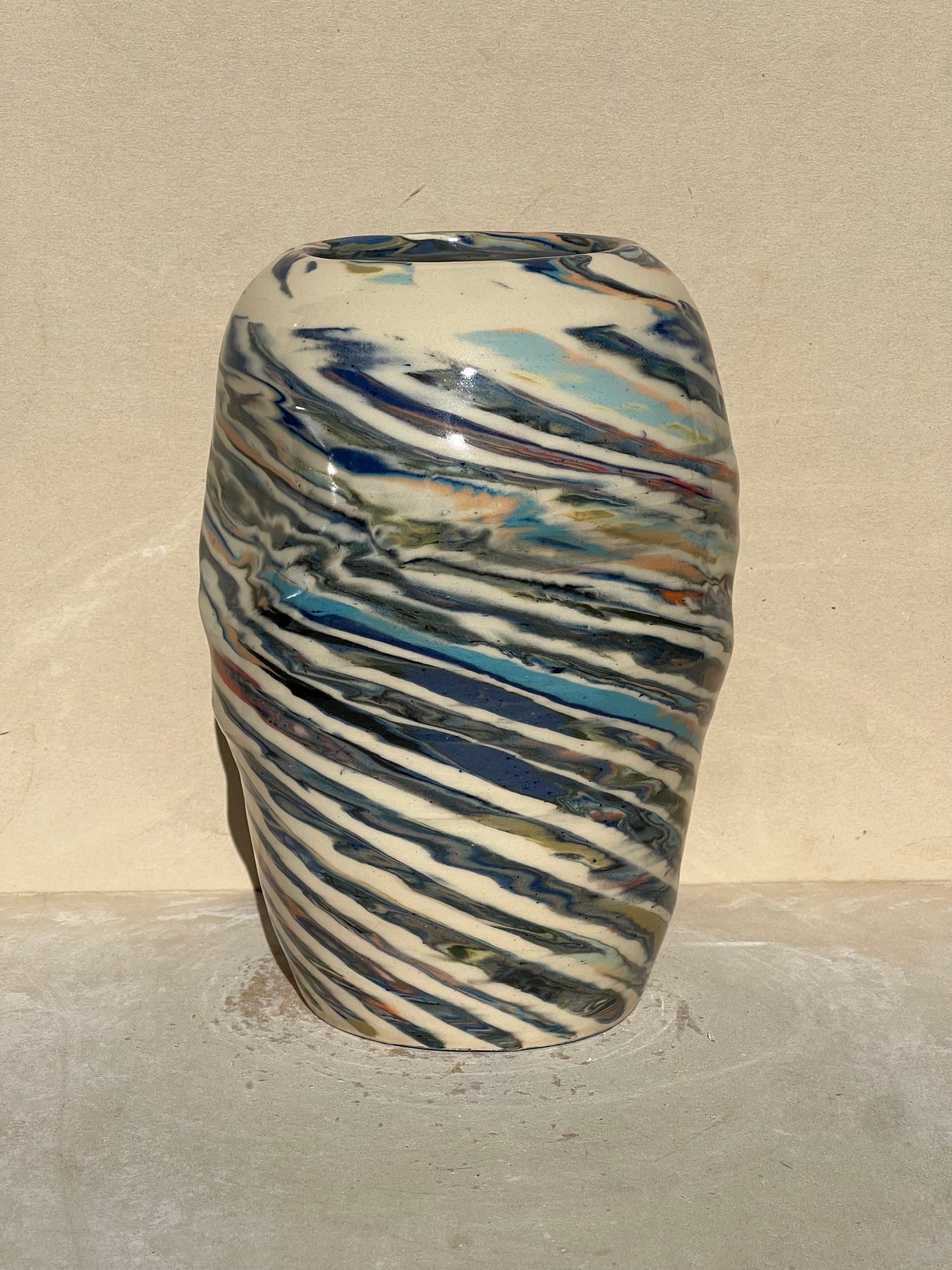 Marbled 23 Color Vase