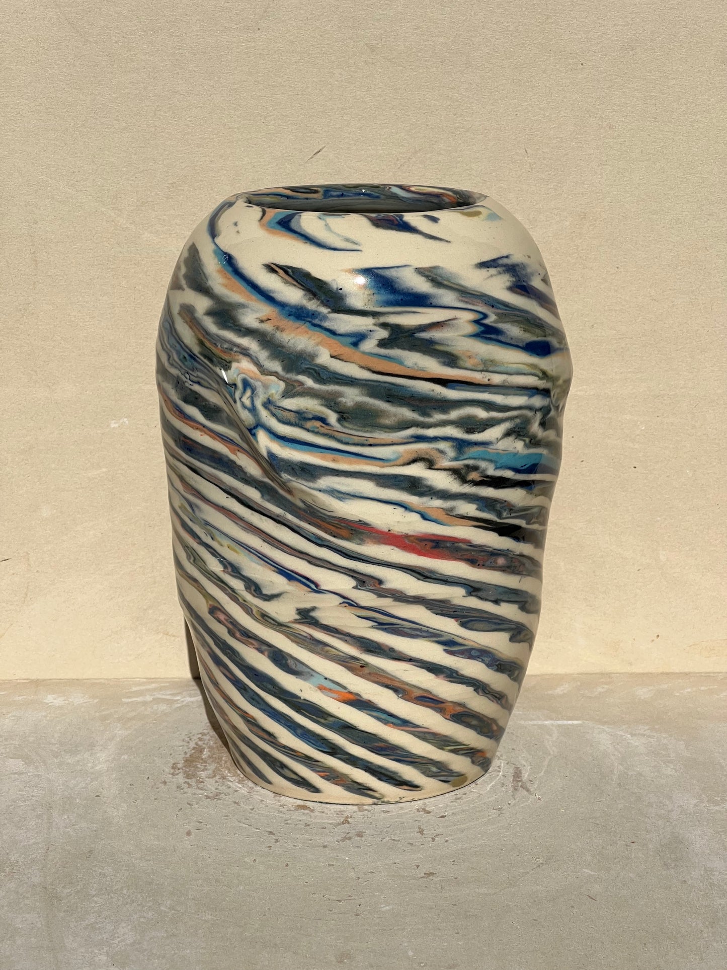Marbled 23 Color Vase