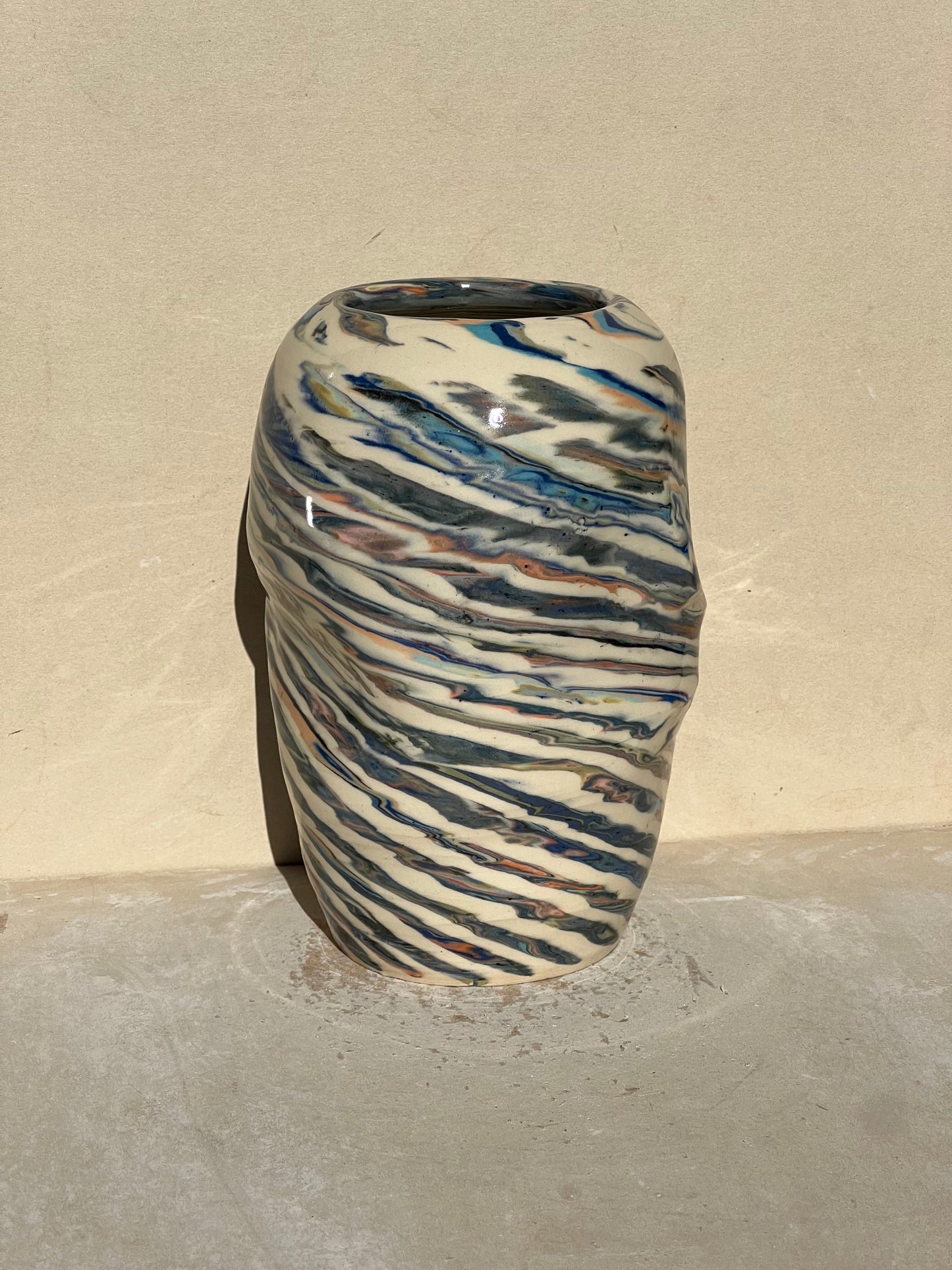 Marbled 23 Color Vase