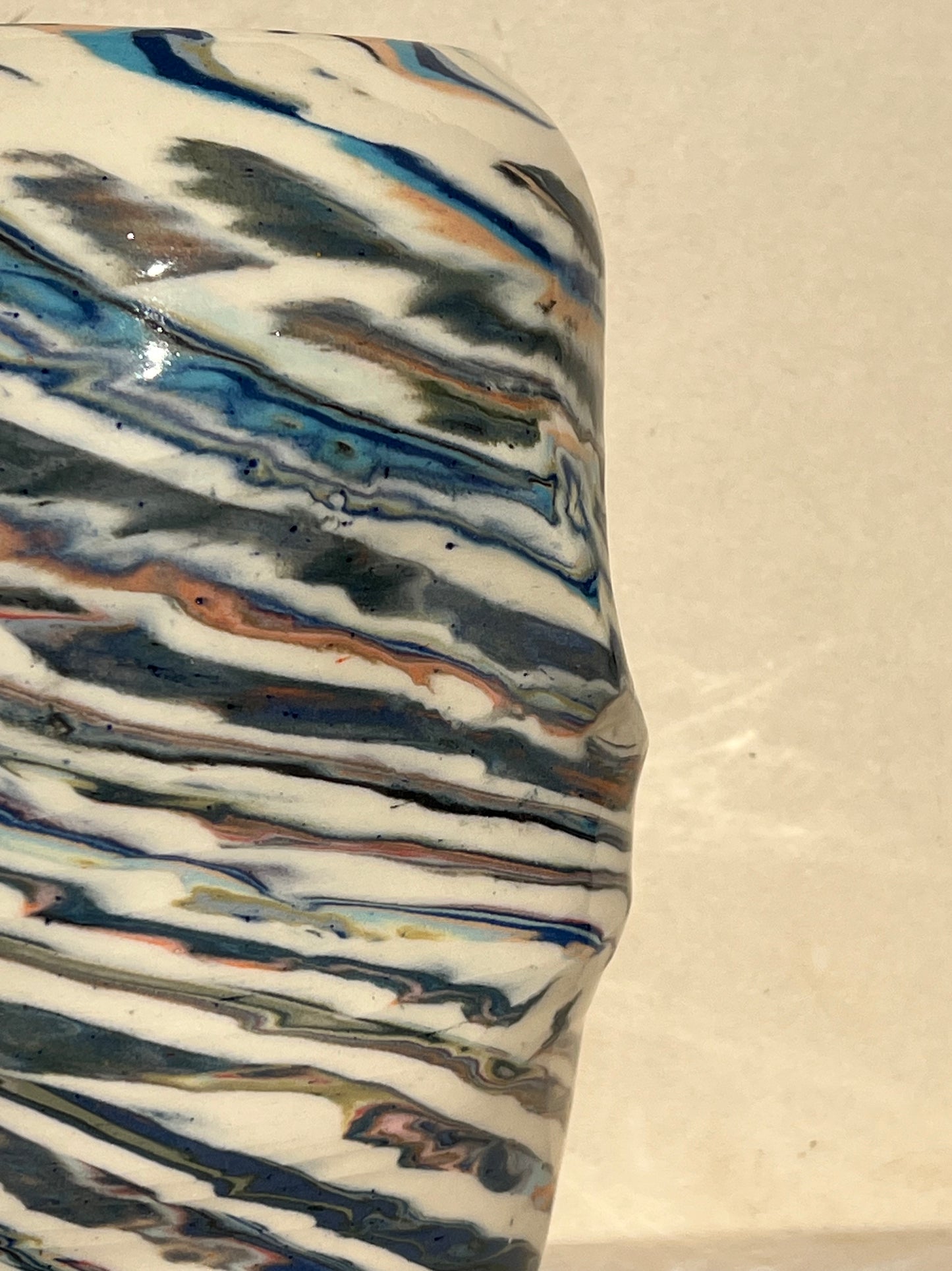 Marbled 23 Color Vase