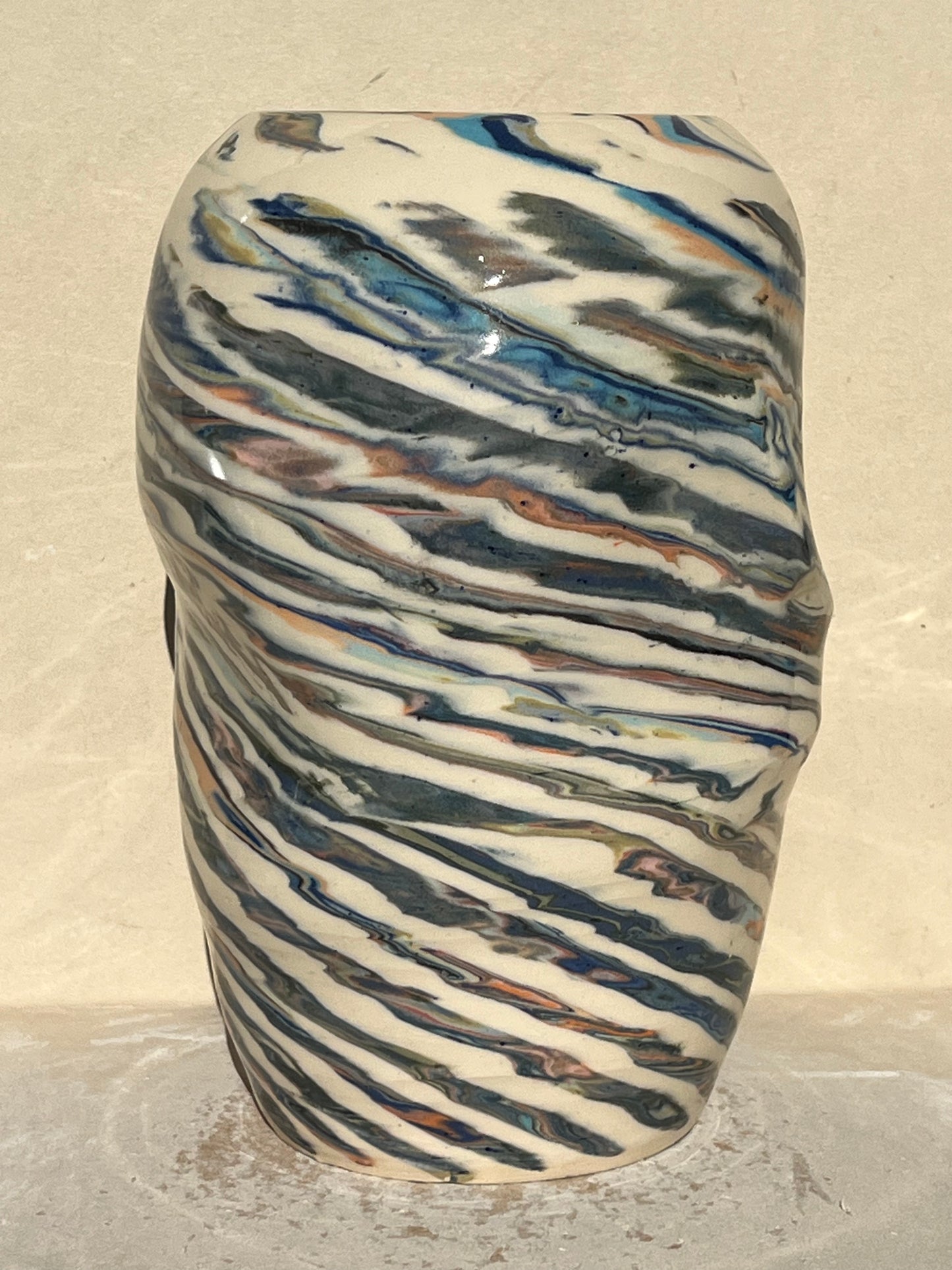 Marbled 23 Color Vase